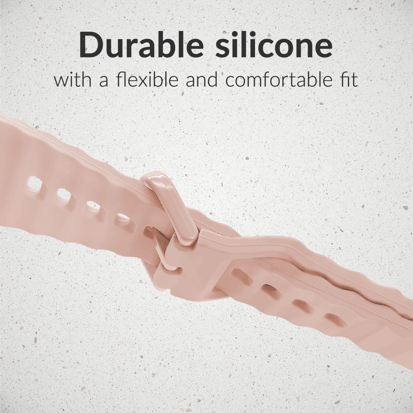 Mobilize Silicon Watch Band - Buckle - for Apple 42/44/45/49mm - Pink