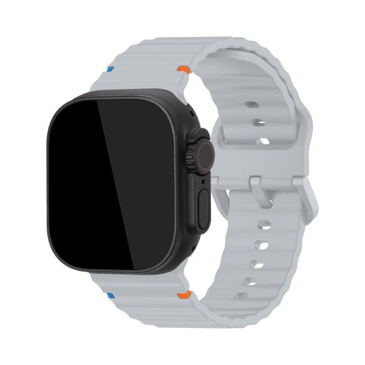 Bracelet de montre Mobilize en silicone - Boucle - pour Apple 38/40/41mm - Gris