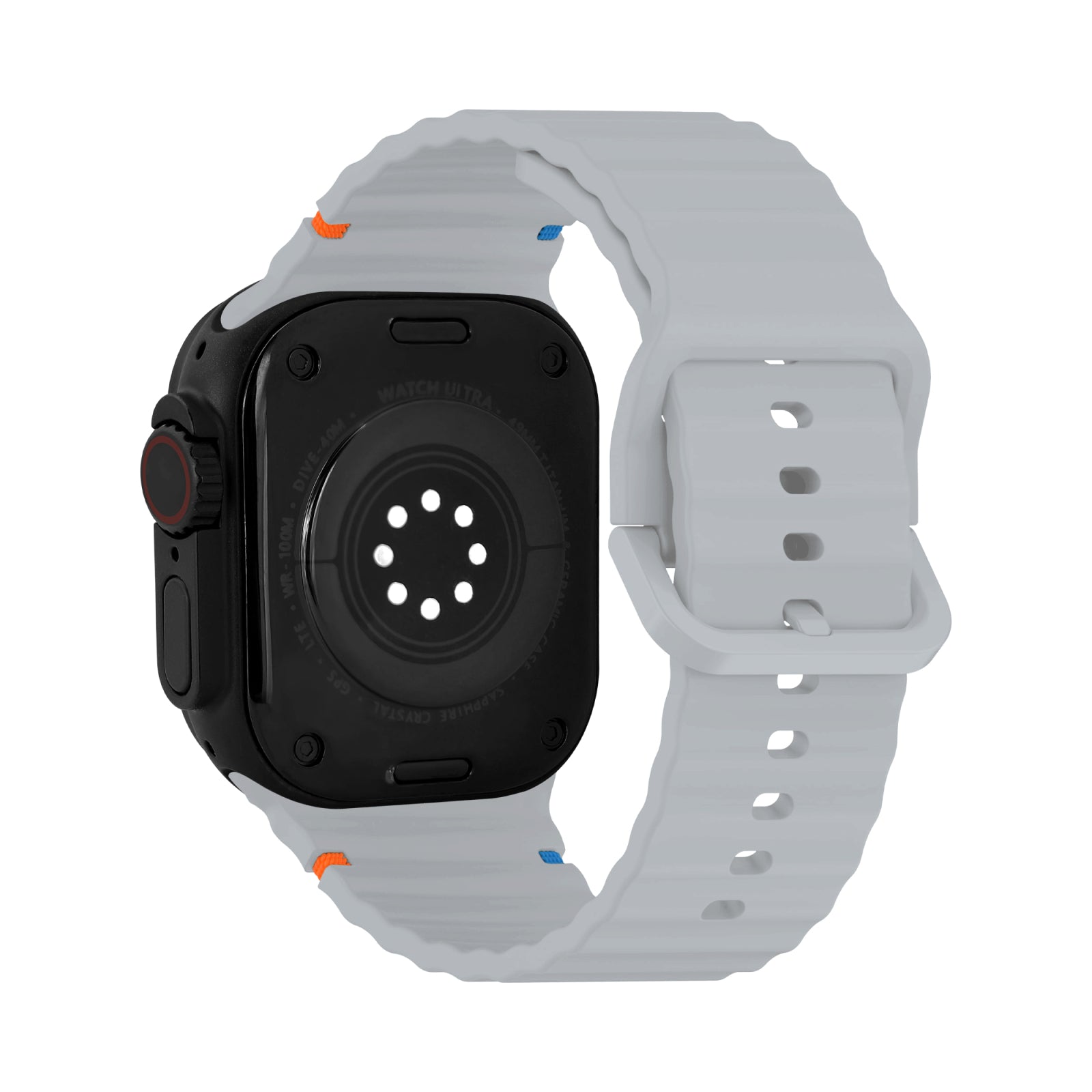 Mobilize Silicon Watch Band - Buckle - for Apple 38/40/41mm - Grey