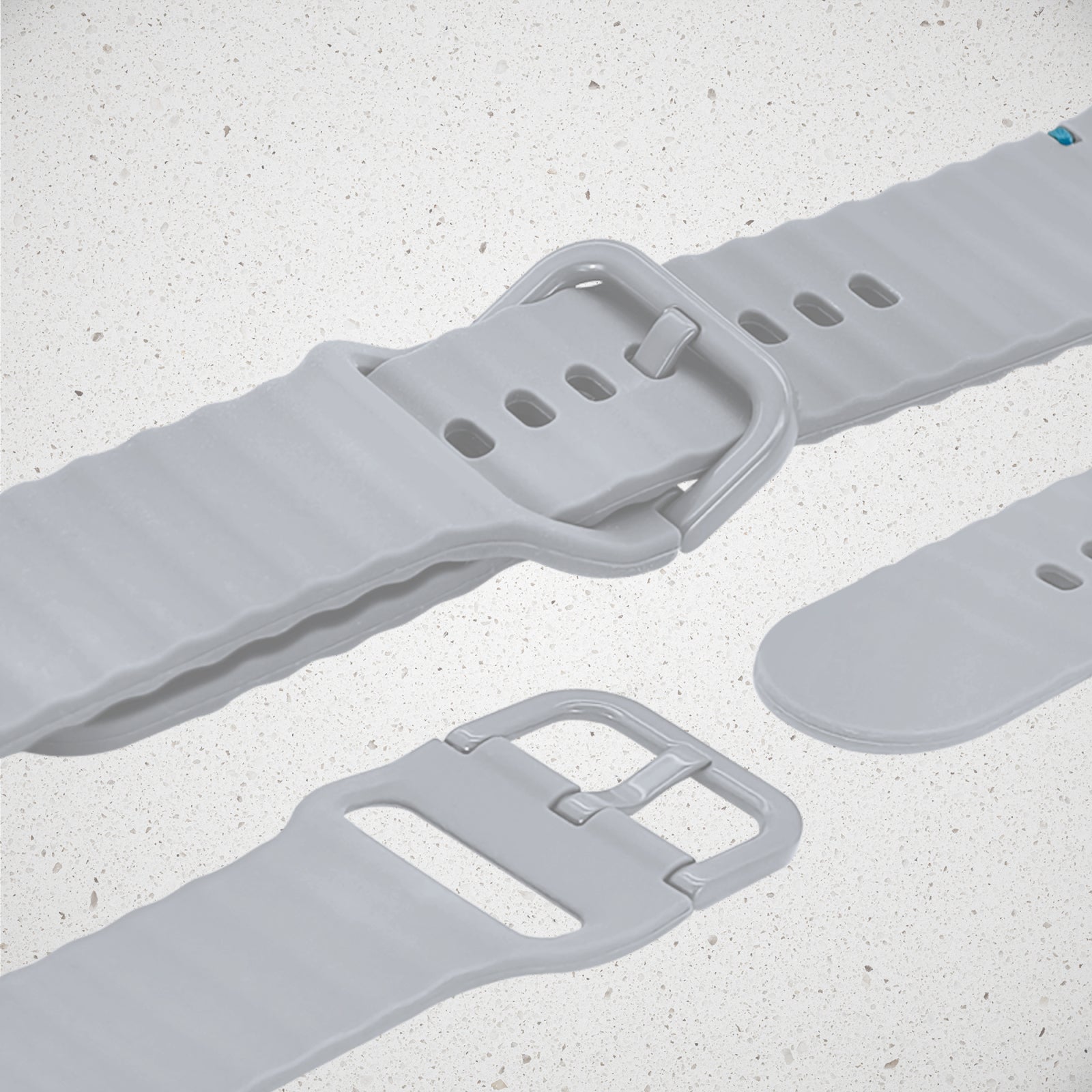 Mobilize Silicon Watch Band - Buckle - for Apple 42/44/45/49mm - Grey