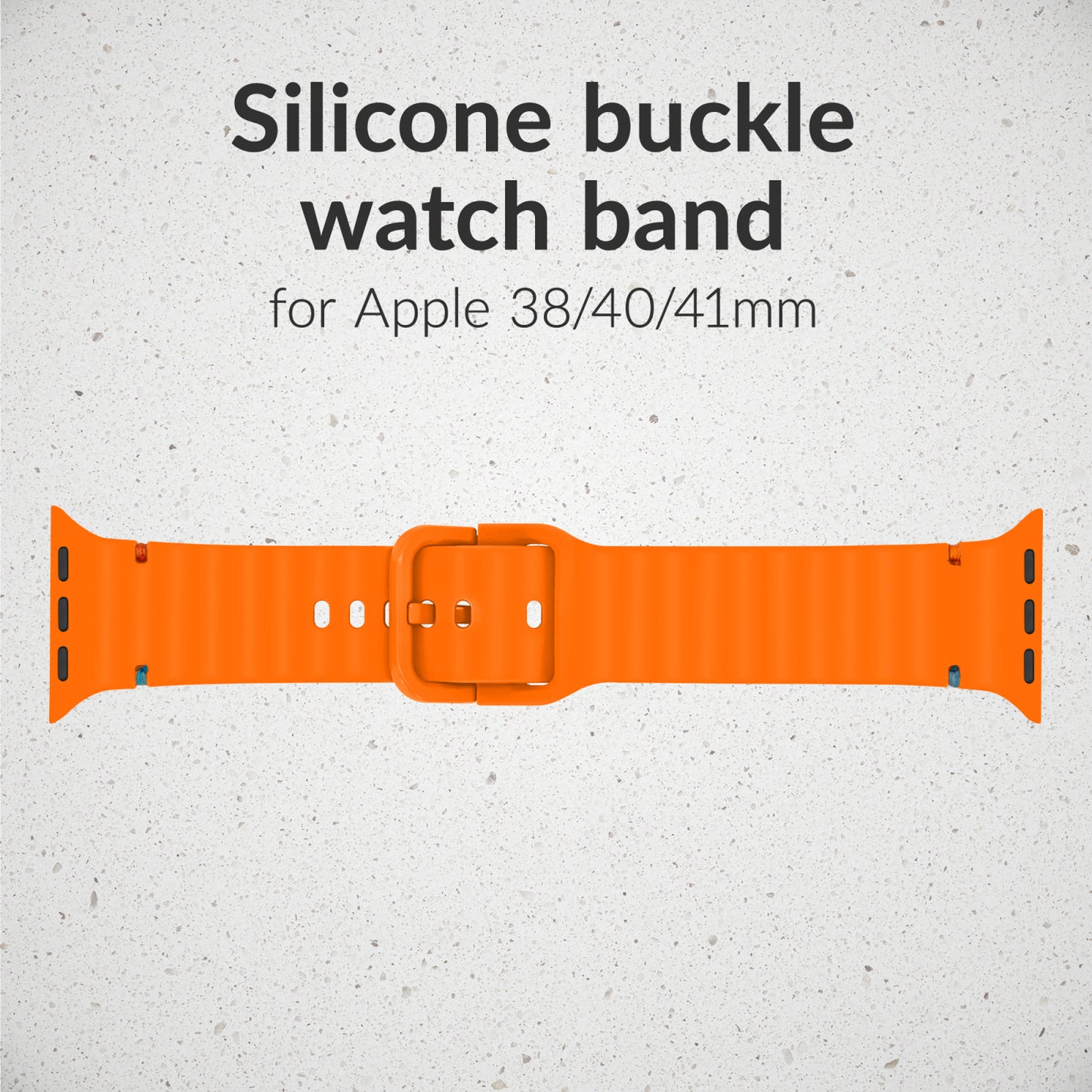 Mobilize Silicon Watch Band - Buckle - for Apple 38/40/41mm - Orange