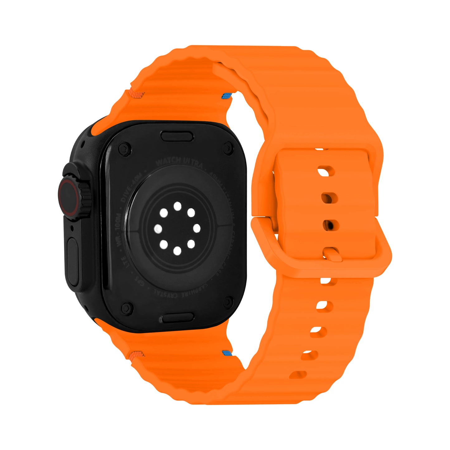 Mobilize Silicon Watch Band - Buckle - for Apple 42/44/45/49mm - Orange
