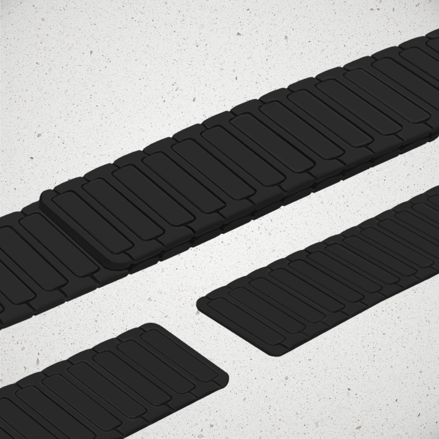 Mobilize Silicon Watch Band - Magnetic - for Apple 42/44/45/49mm - Black