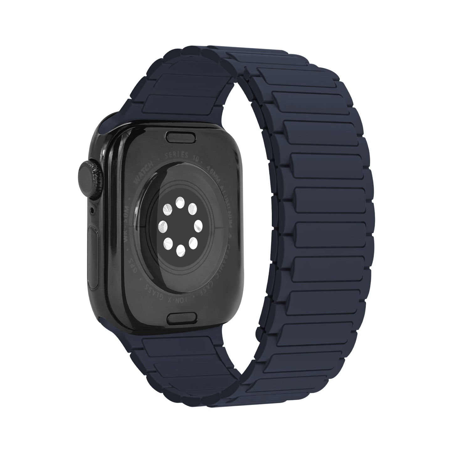 Mobilize Silicon Watch Band - Magnetic - for Apple 42/44/45/49mm - Blue