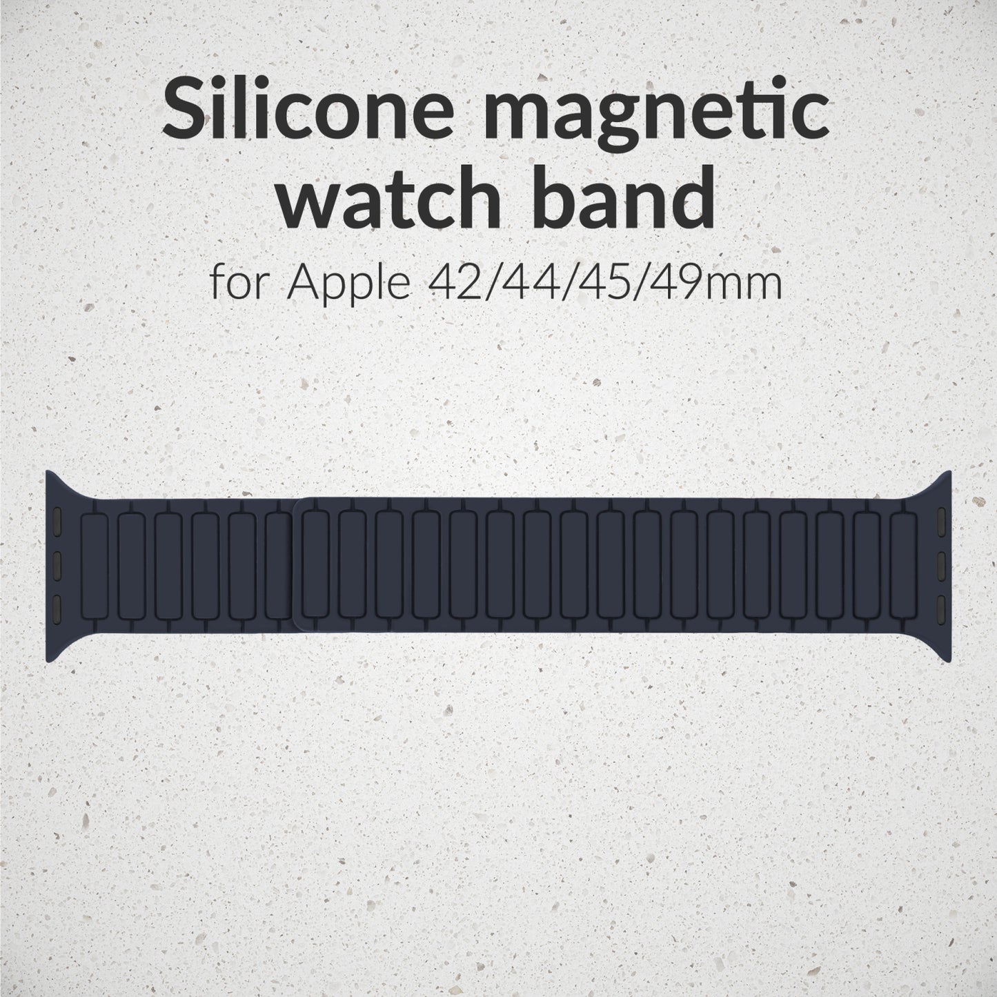 Mobilize Silicon Watch Band - Magnetic - for Apple 42/44/45/49mm - Blue