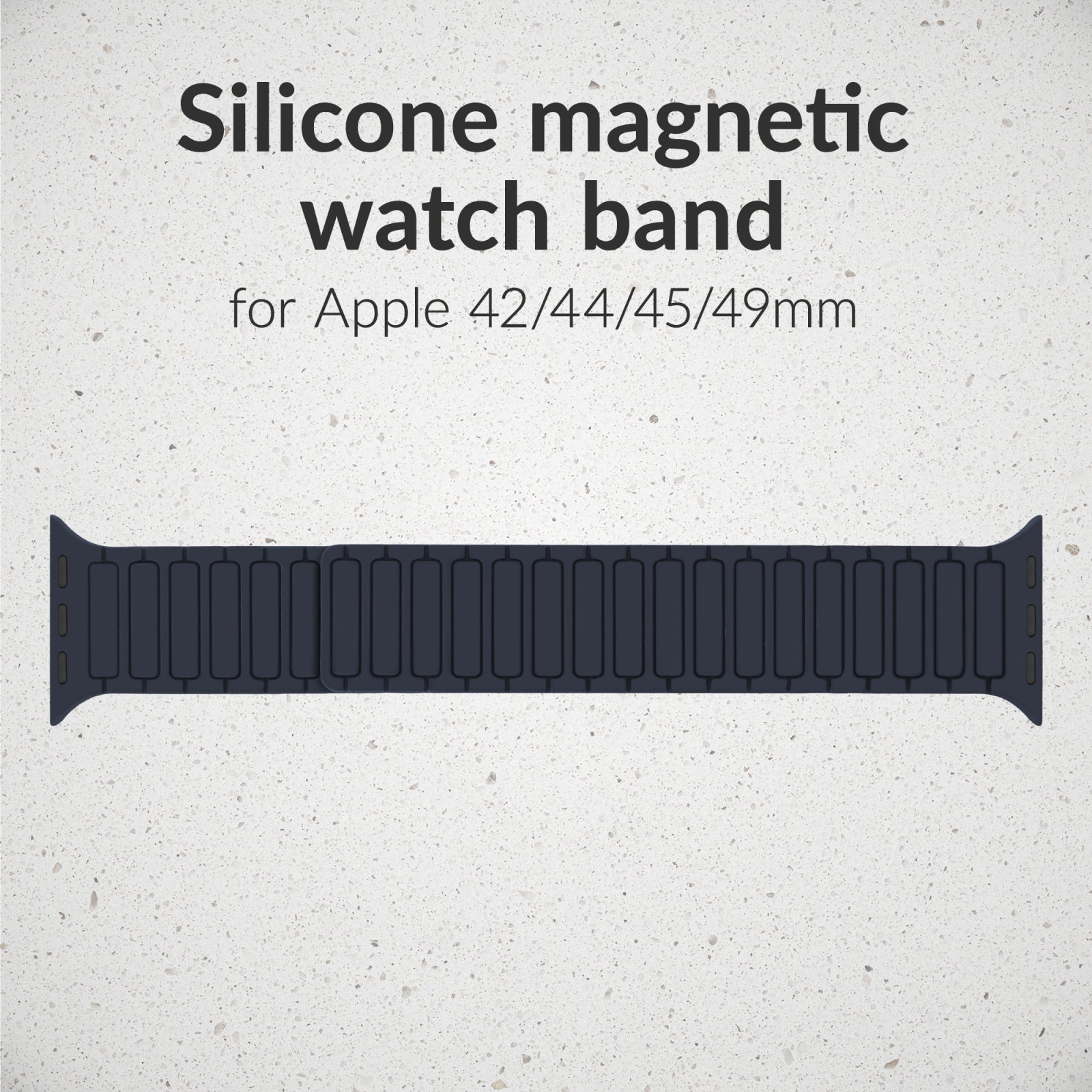 Mobilize Silicon Watch Band - Magnetic - for Apple 42/44/45/49mm - Blue