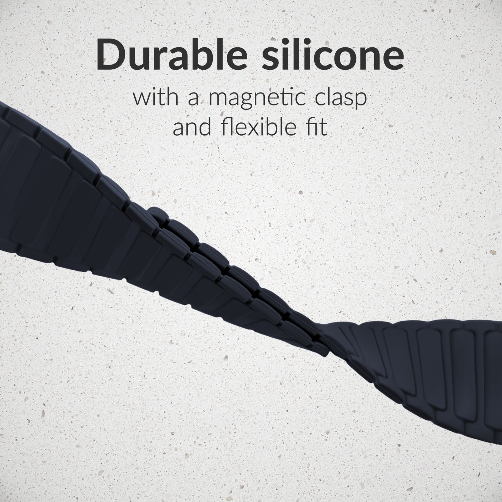 Mobilize Silicon Watch Band - Magnetic - for Apple 42/44/45/49mm - Blue