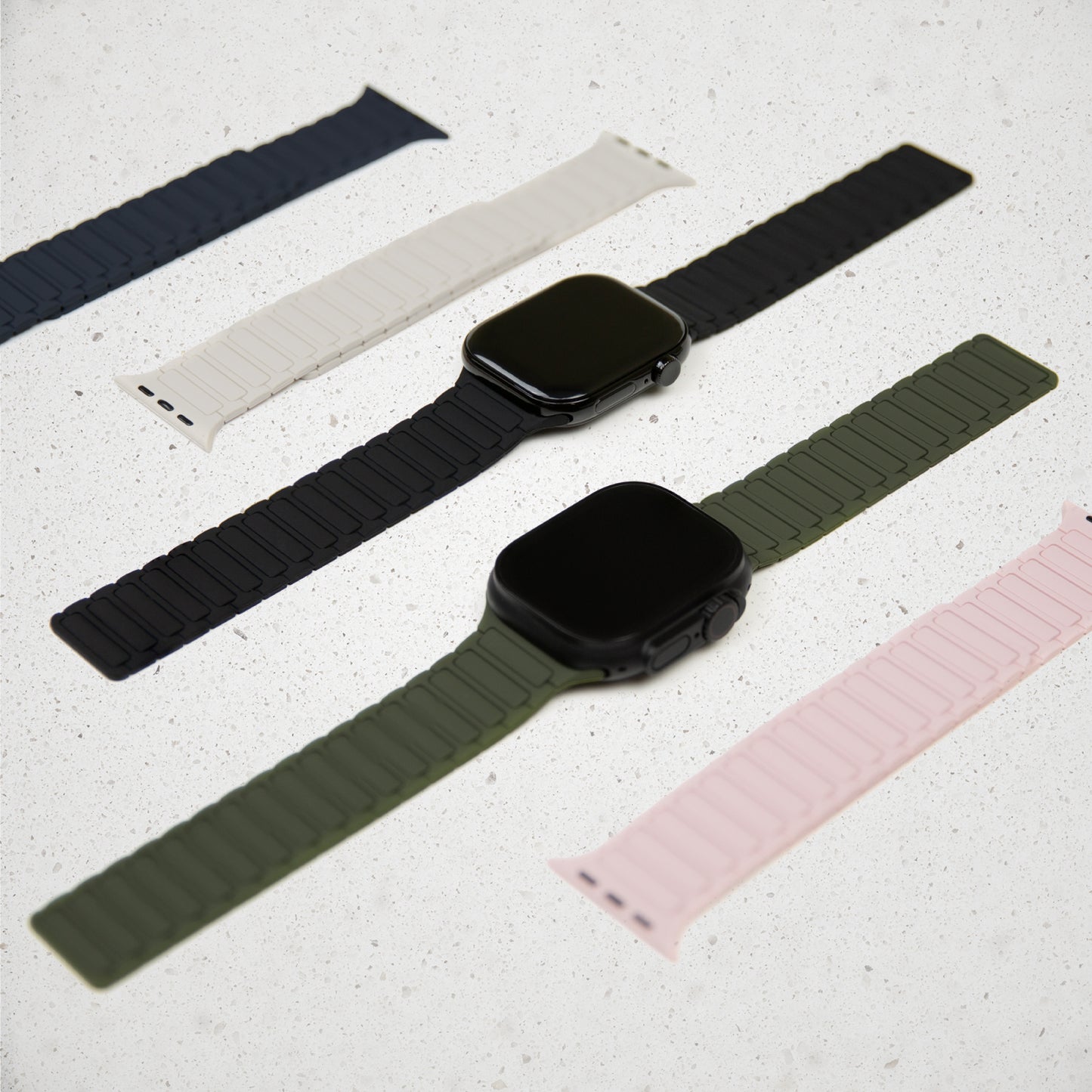 Mobilize Silicon Watch Band - Magnetic - for Apple 42/44/45/49mm - Blue