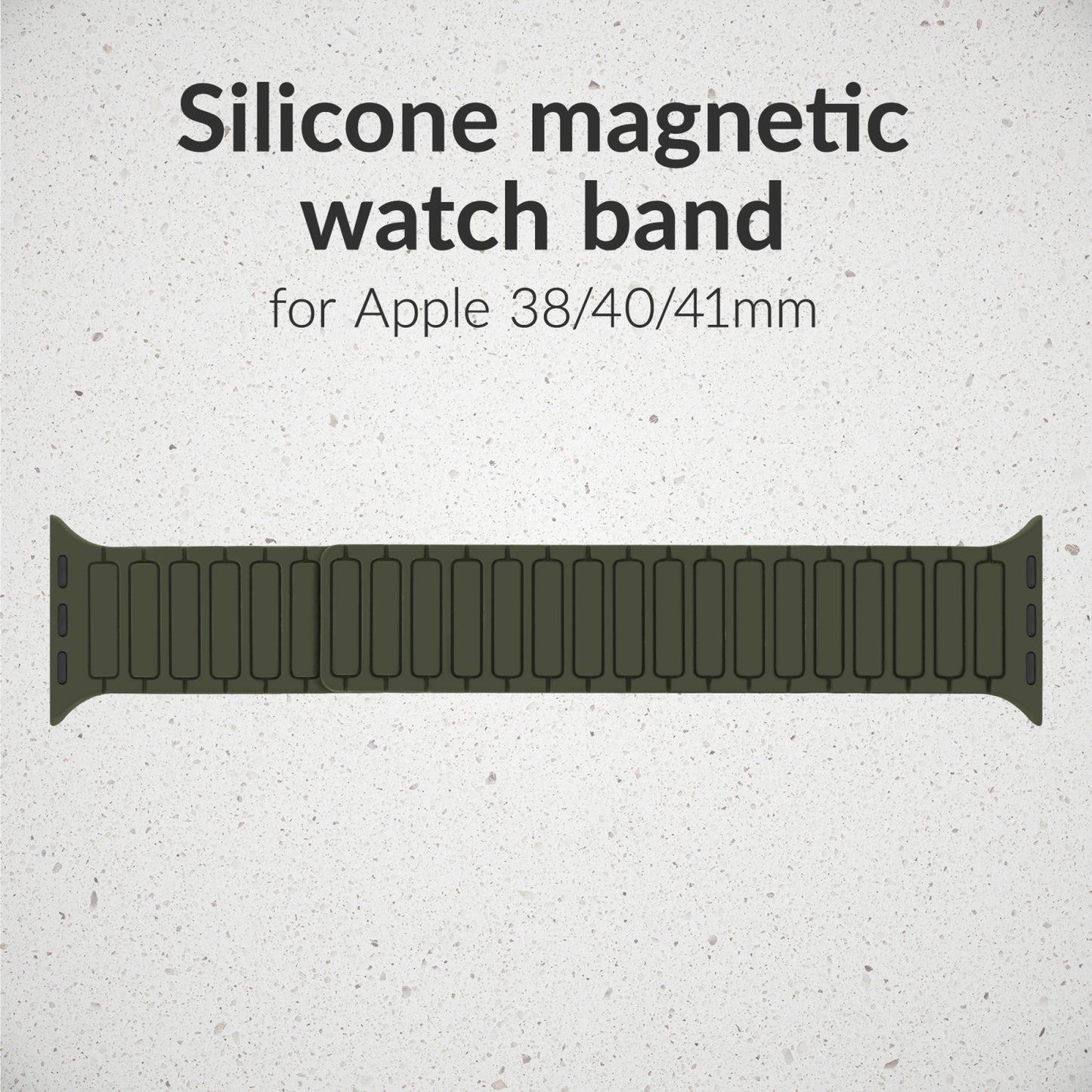 Mobilize Silicon Watch Band - Magnetic - for Apple 38/40/41mm - Green