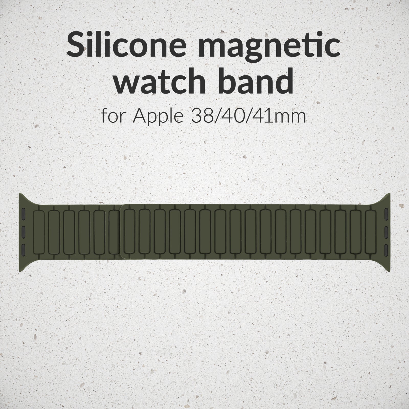 Mobilize Silicon Watch Band - Magnetic - for Apple 38/40/41mm - Green