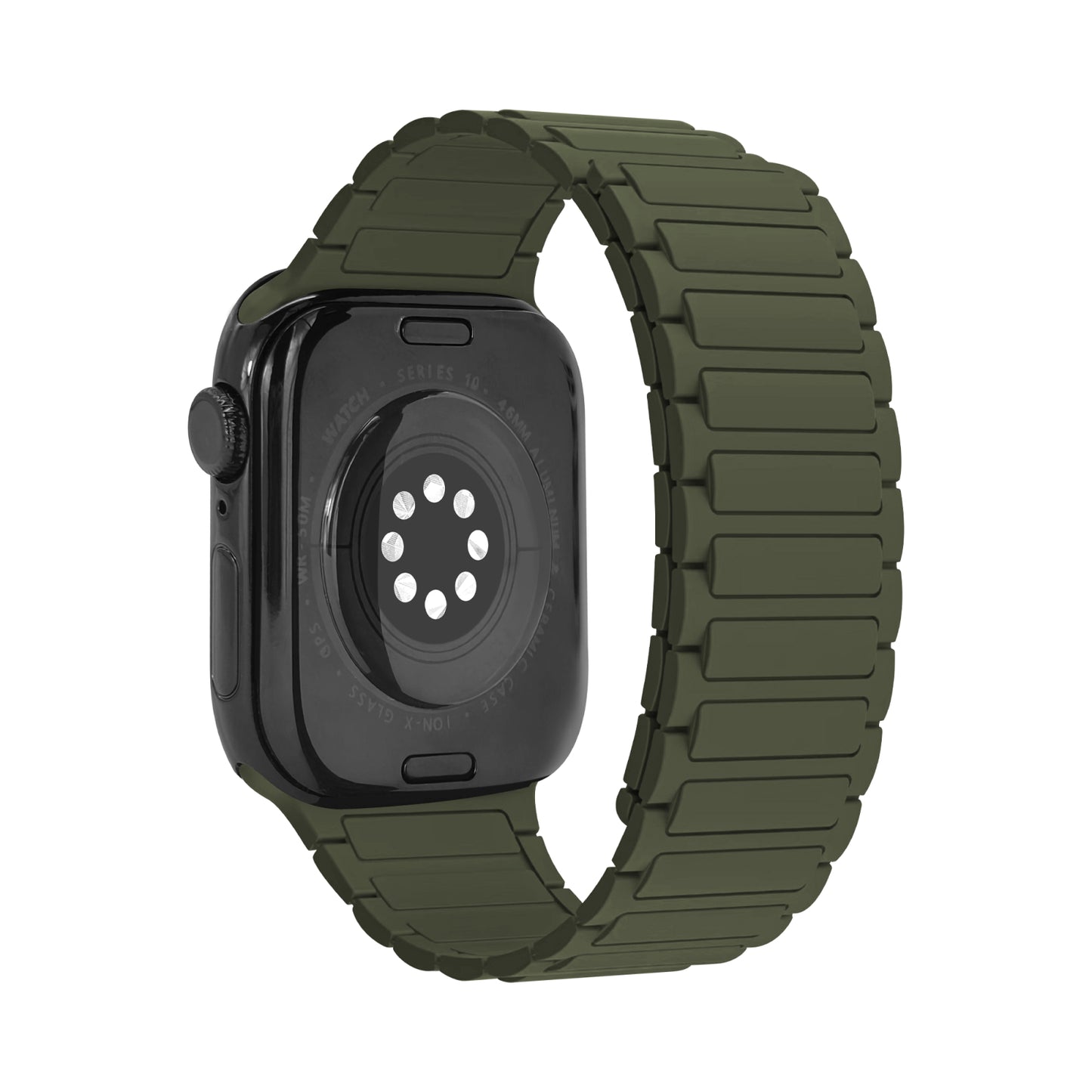 Mobilize Silicon Watch Band - Magnetic - for Apple 42/44/45/49mm - Green