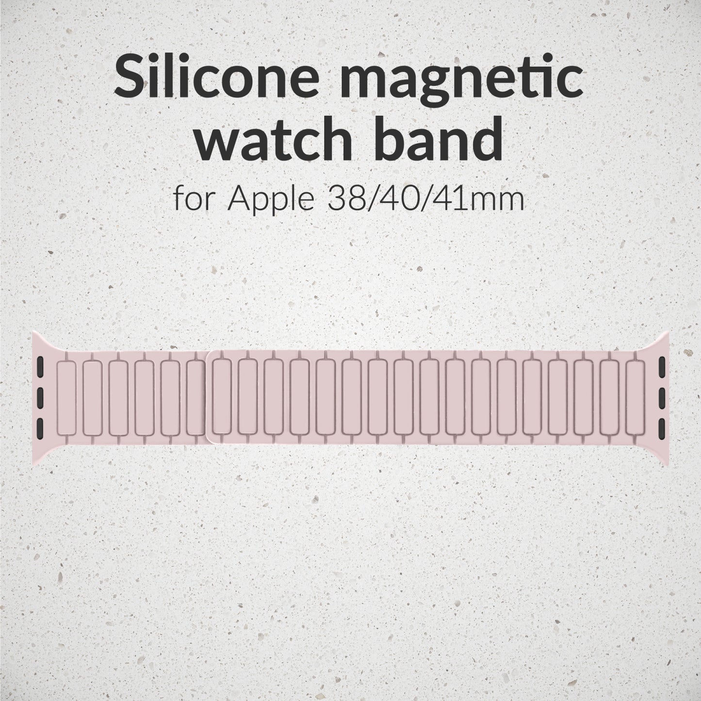 Mobilize Silicon Watch Band - Magnetic - for Apple 38/40/41mm - Pink