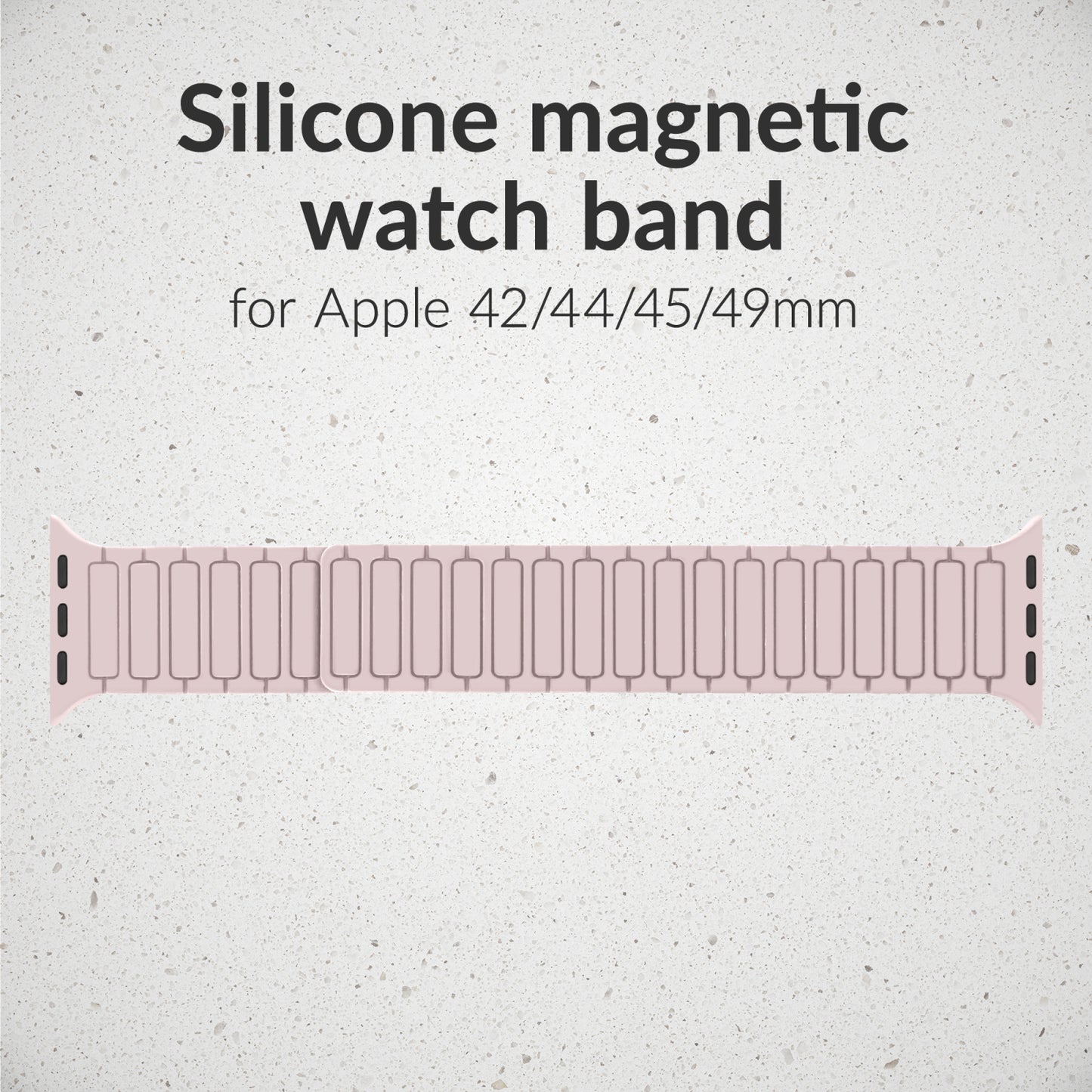 Mobilize Silicon Watch Band - Magnetic - for Apple 42/44/45/49mm - Pink