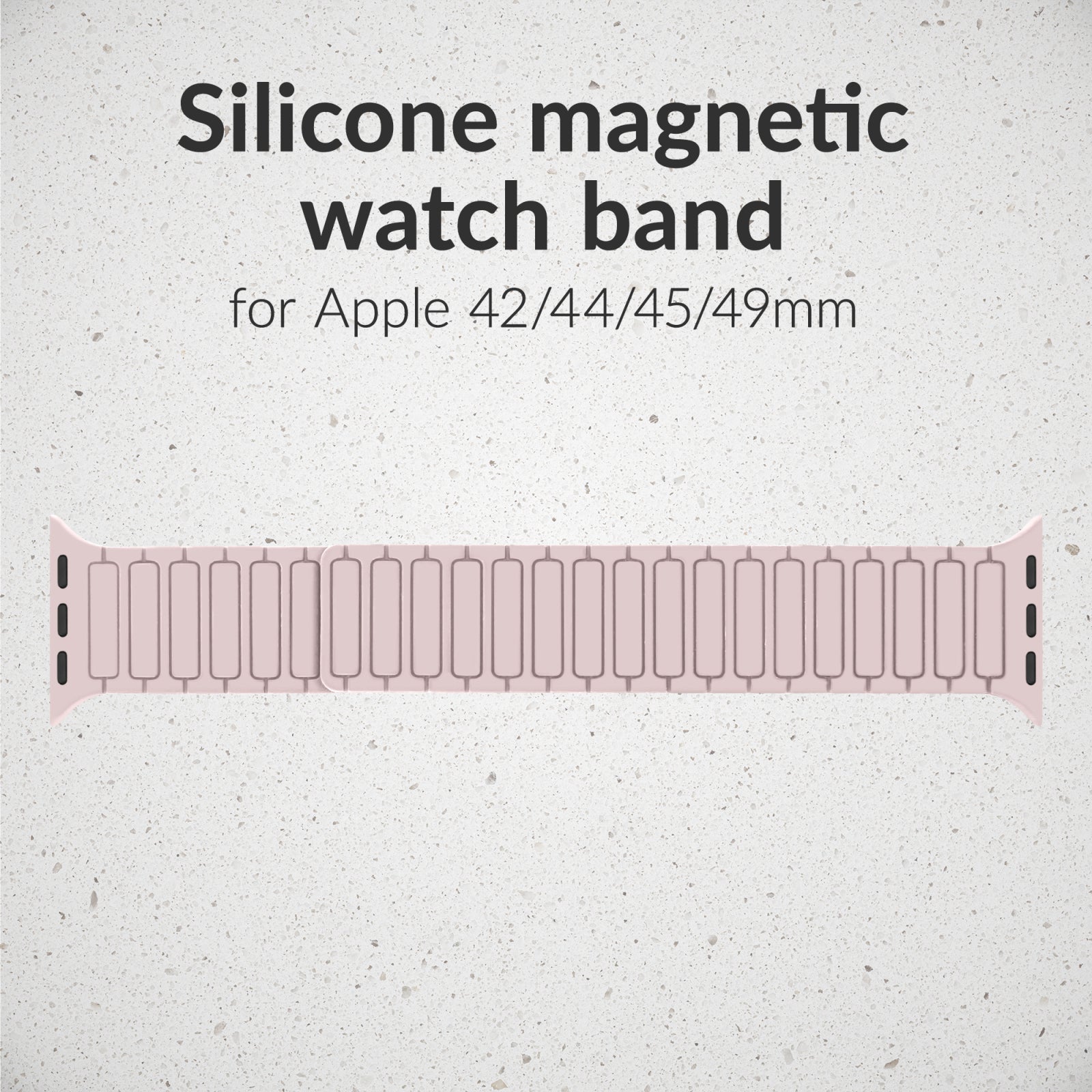 Mobilize Silicon Watch Band - Magnetic - for Apple 42/44/45/49mm - Pink