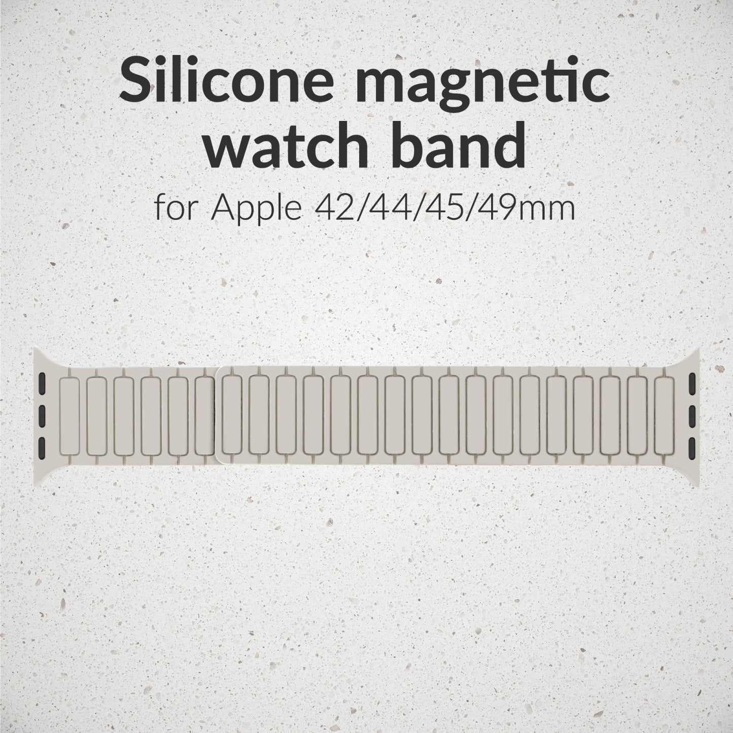 Mobilize Silicon Watch Band - Magnetic - for Apple 42/44/45/49mm - Starlight