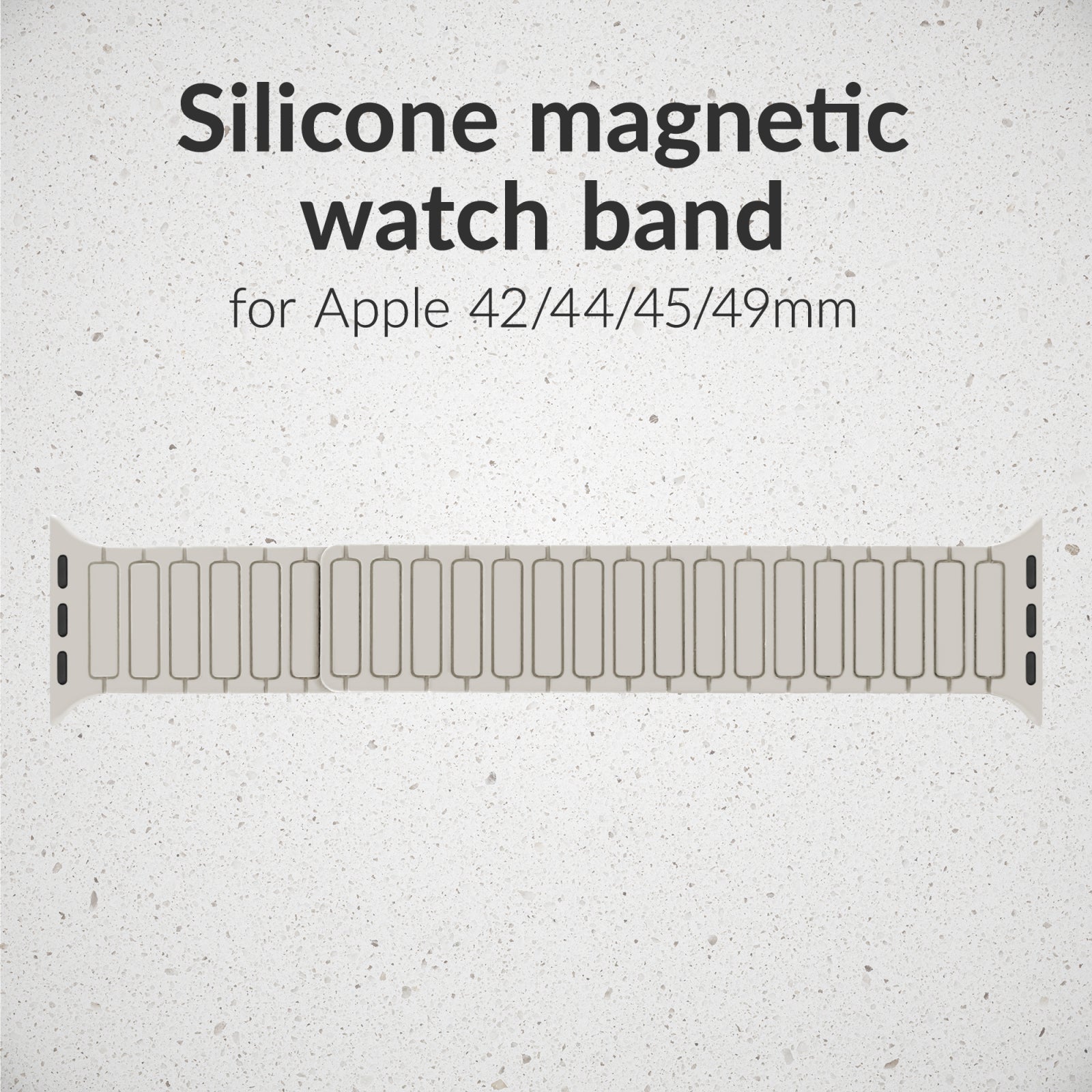 Mobilize Silicon Watch Band - Magnetic - for Apple 42/44/45/49mm - Starlight