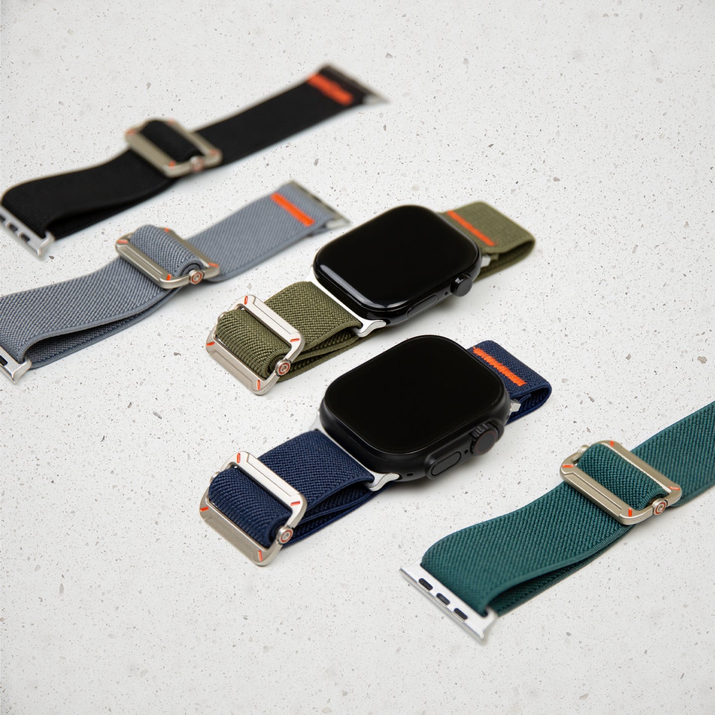 Mobilize Nylon Watch Band - Elastic - for Apple 38/40/41mm - Black