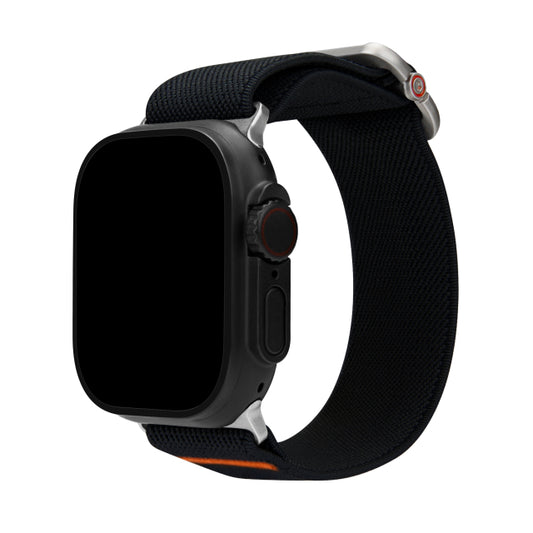 Bracelet de montre Mobilize en nylon - Élastique - pour Apple 42/44/45/49mm - Noir