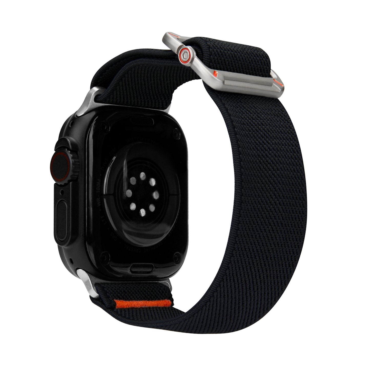 Mobilize Nylon Watch Band - Elastic - for Apple 42/44/45/49mm - Black