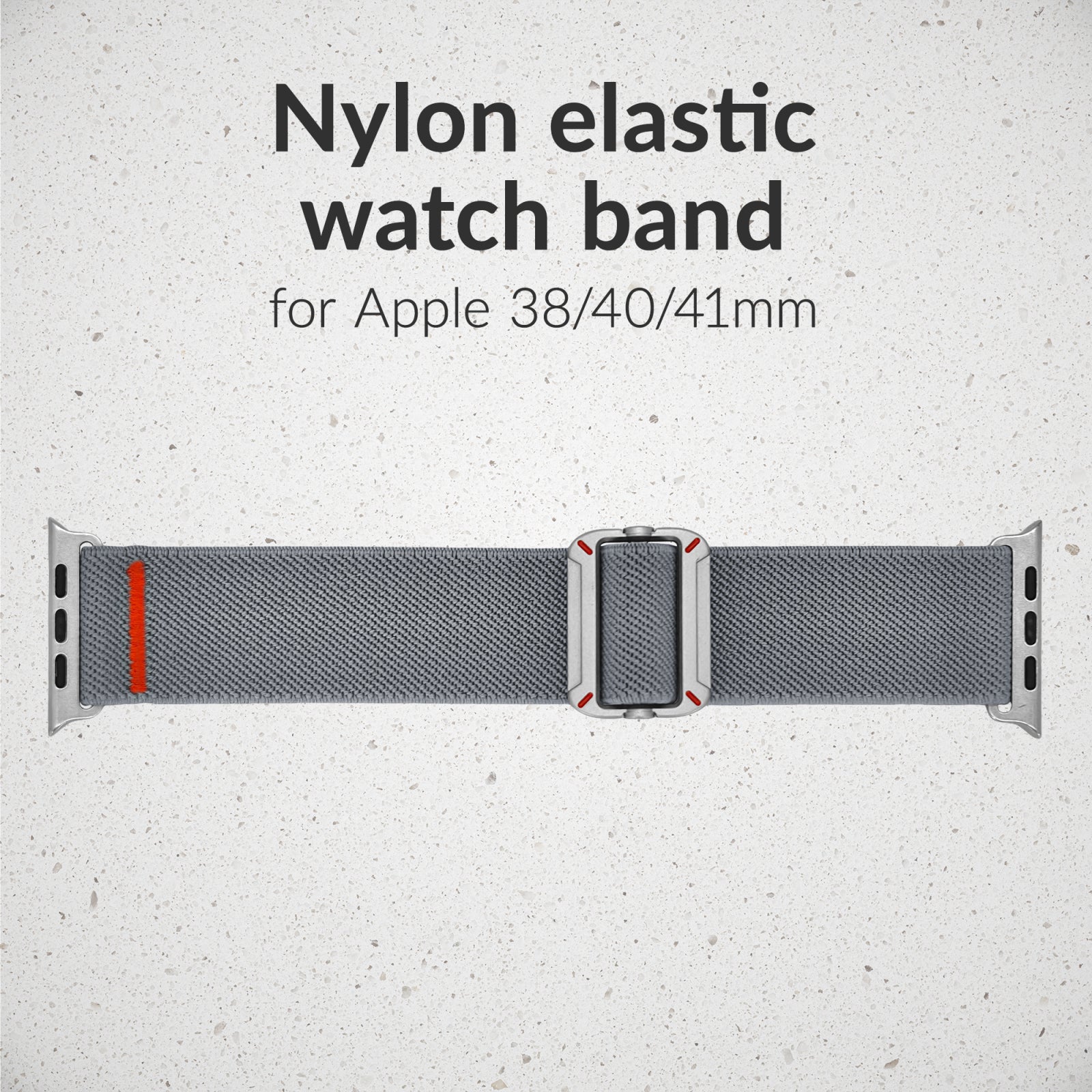 Mobilize Nylon Watch Band - Elastic - for Apple 38/40/41mm - Grey