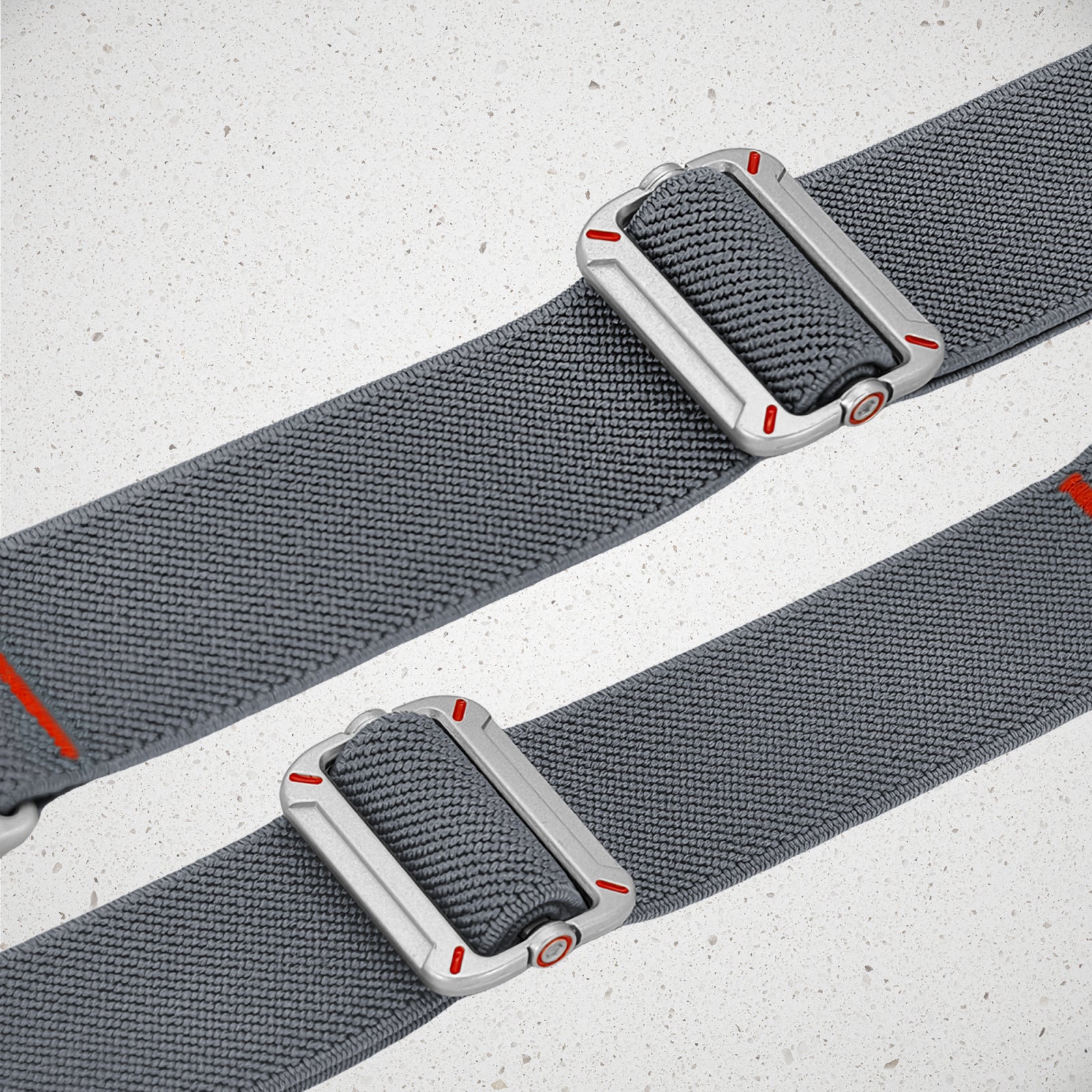 Mobilize Nylon Watch Band - Elastic - for Apple 42/44/45/49mmm - Grey