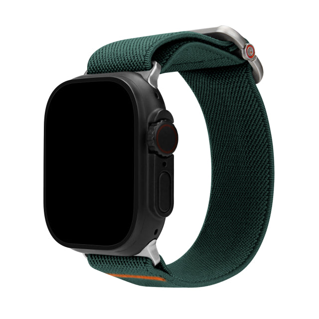 Mobilize Nylon Watch Band - Elastic - for Apple 42/44/45/49mm - Green