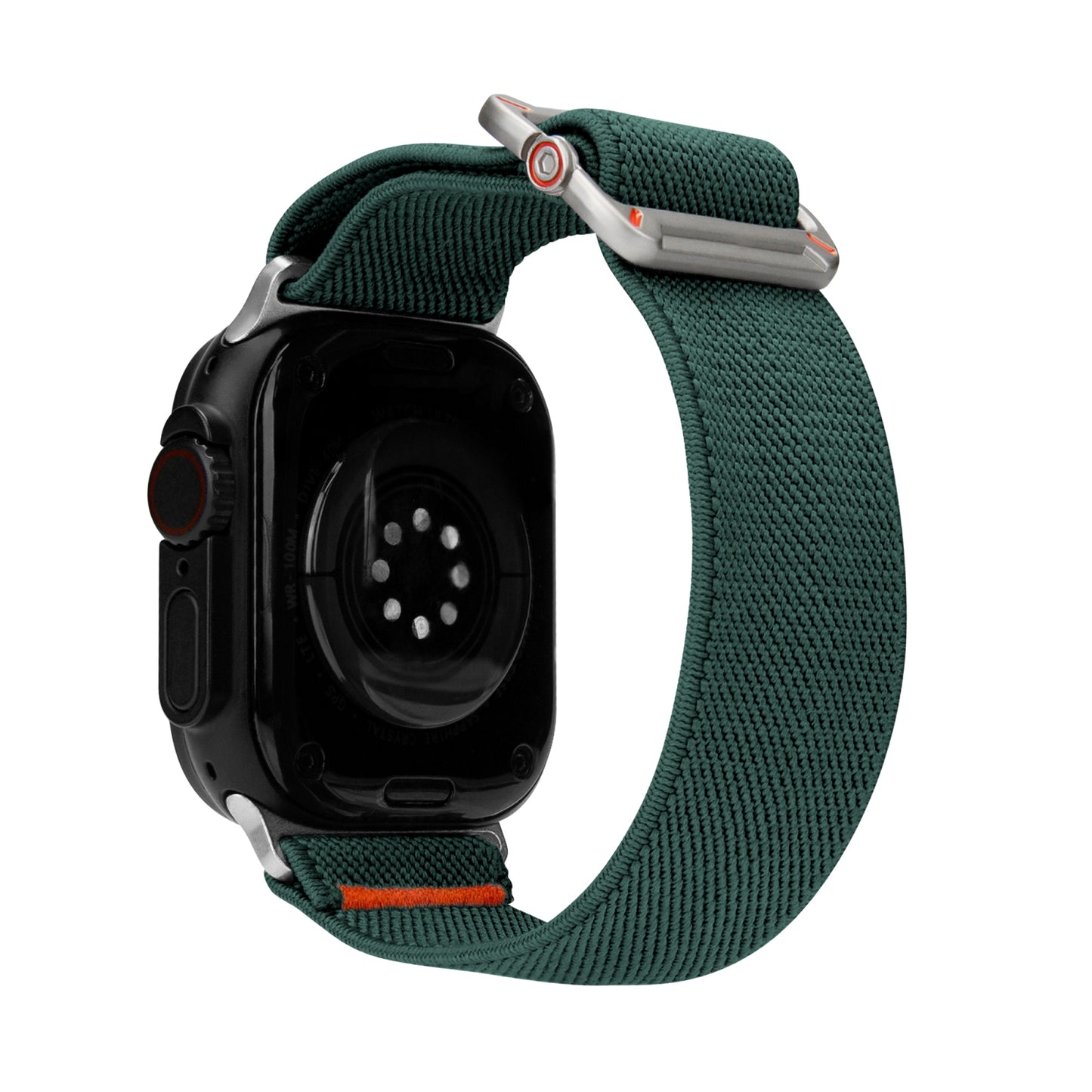 Mobilize Nylon Watch Band - Elastic - for Apple 42/44/45/49mm - Green