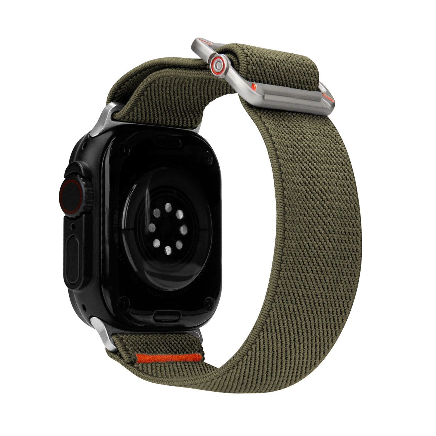 Mobilize Nylon Watch Band - Elastic - for Apple 42/44/45/49mm - Khaki