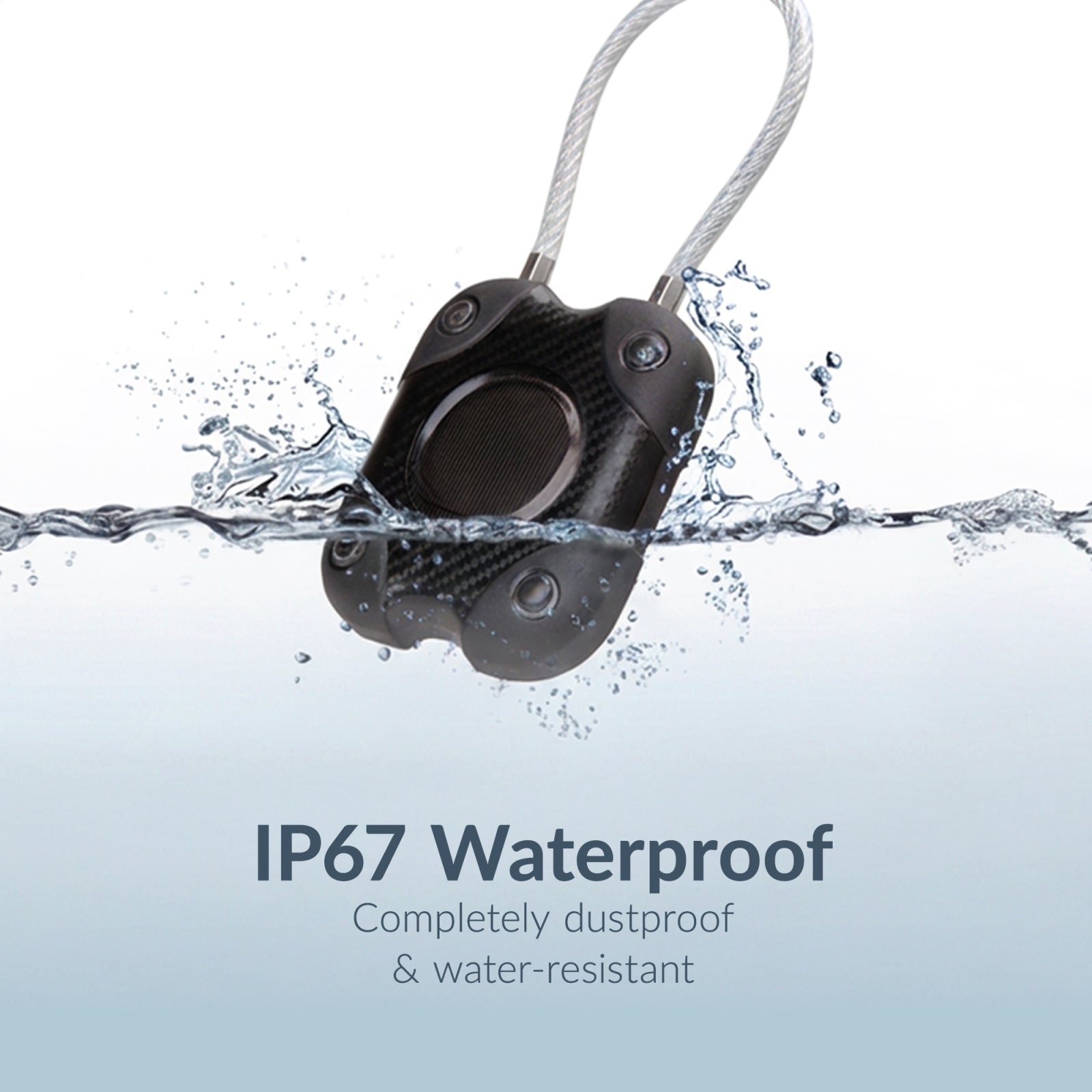 Beeep OneTag Apple Find My & Android Tracker - Waterproof Lock - Black
