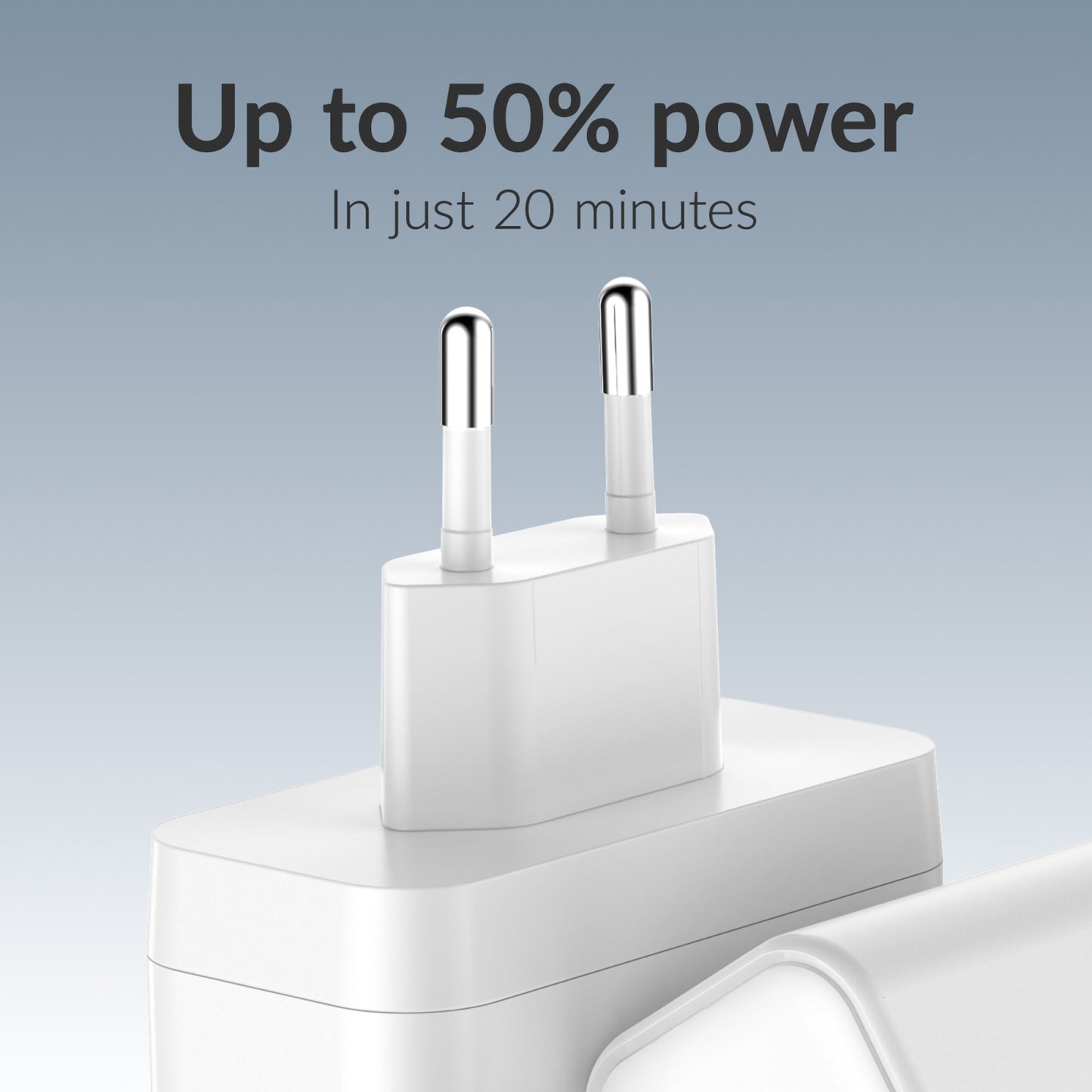 Mobilize Wall Charger 2x USB-C + 1x USB GaN 100W with PD/PPS White