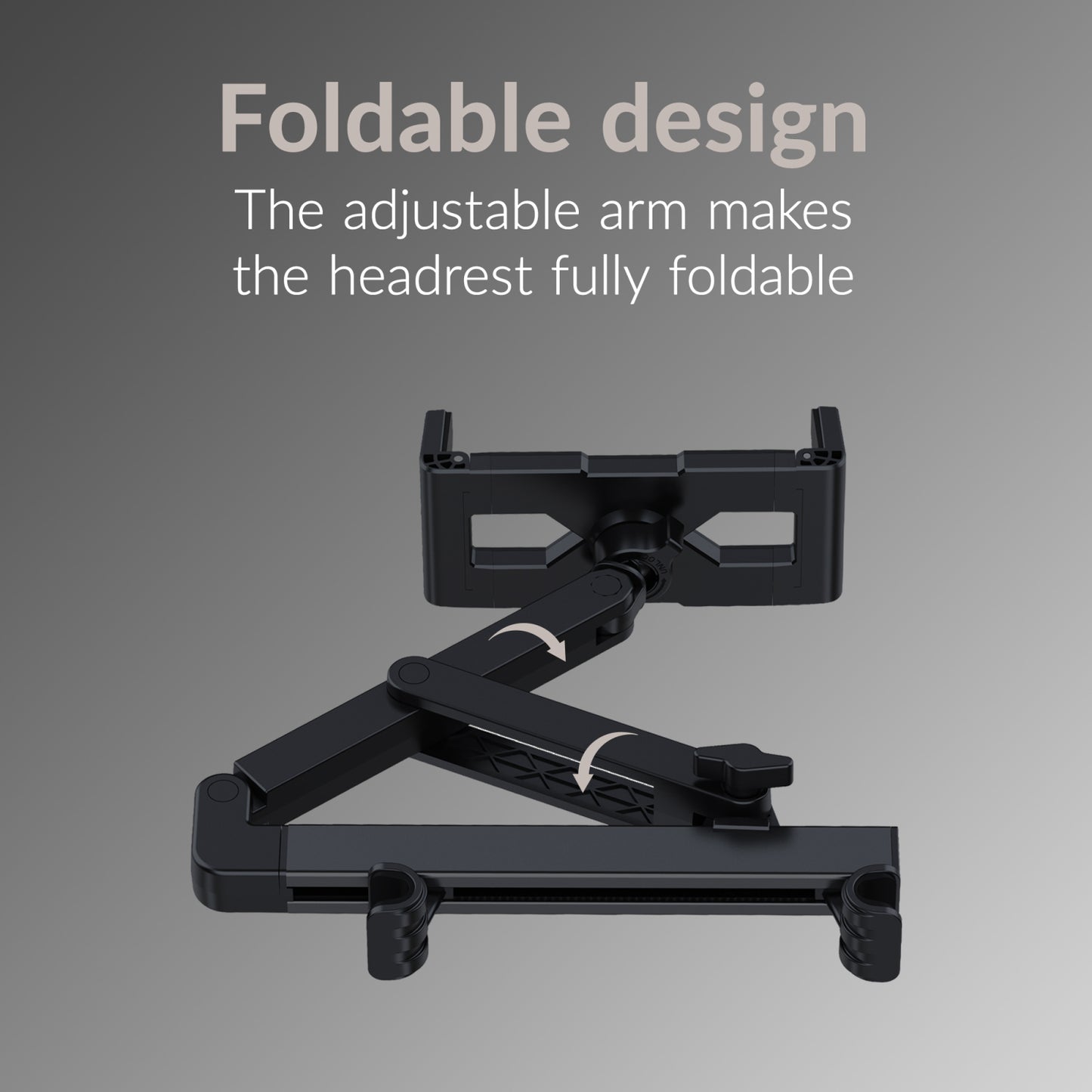 Mobilize Headrest Tablet & Smartphone Car Holder Black