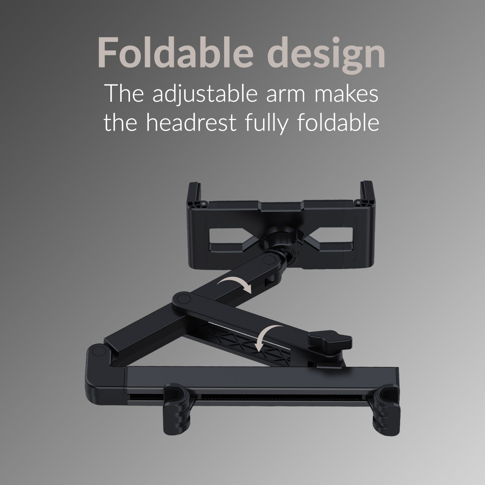 Mobilize Headrest Tablet & Smartphone Car Holder Black