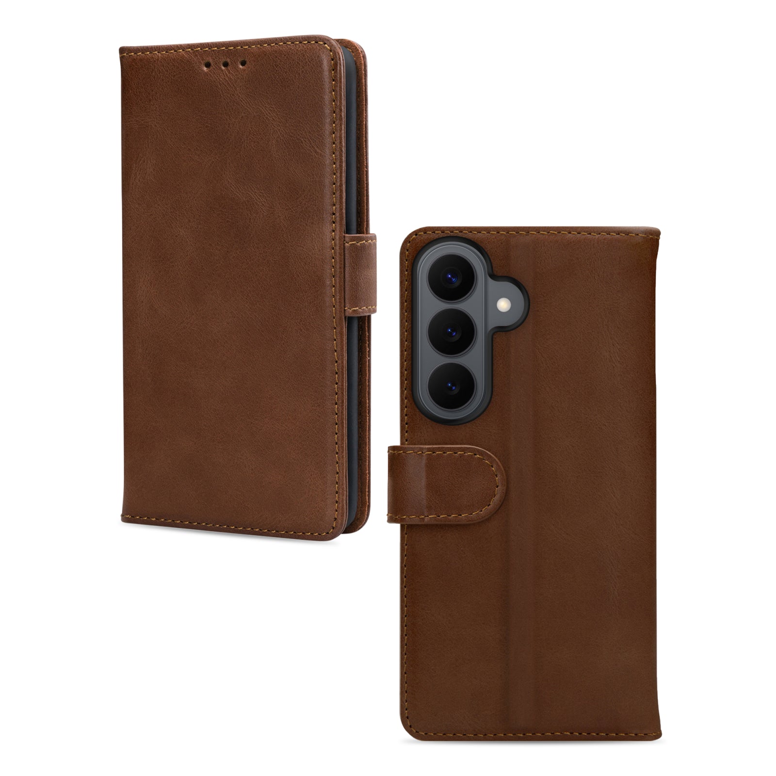 Mobilize Leather Wallet Samsung Galaxy S26 5G Brown