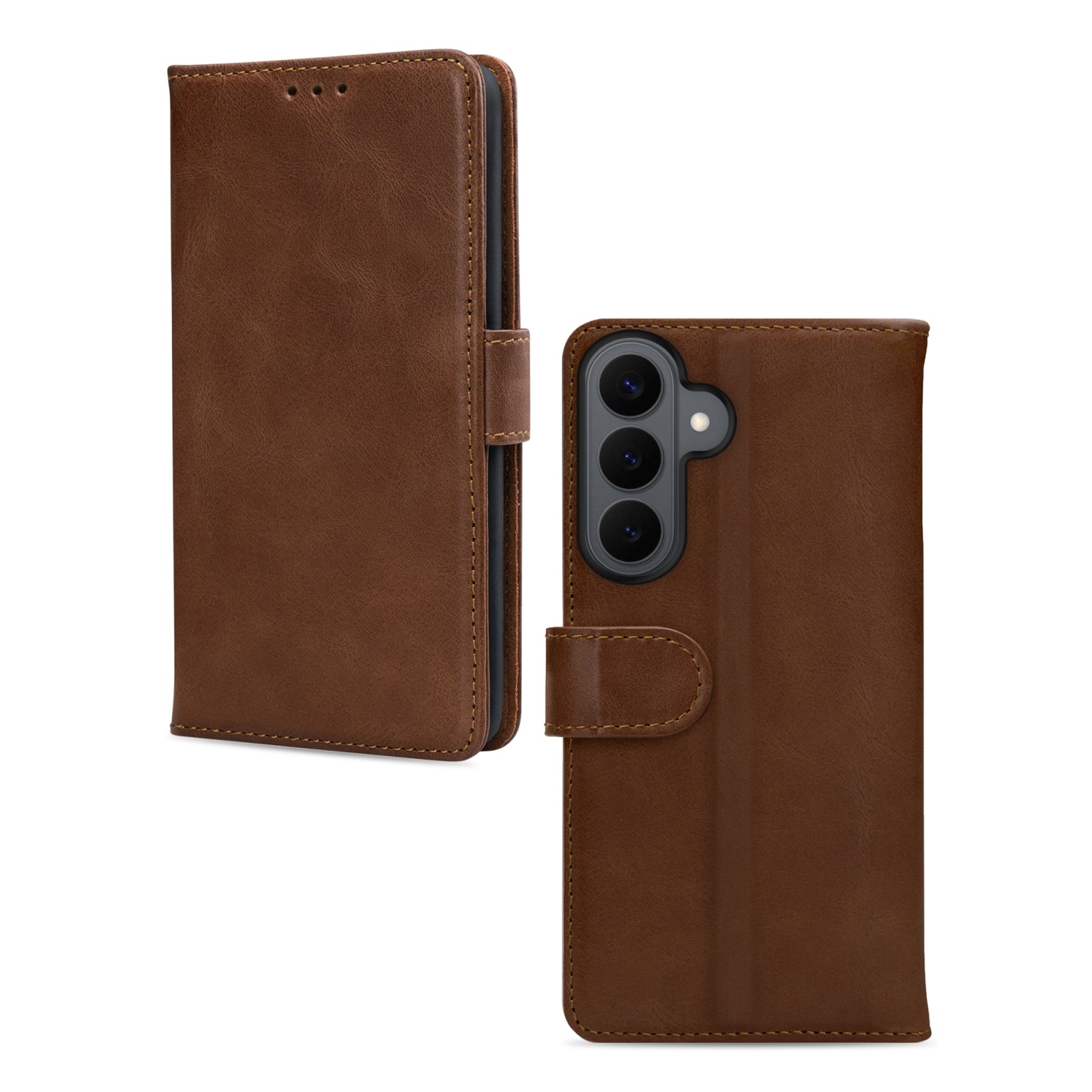 Mobilize Leather Wallet Samsung Galaxy S26+ 5G Brown