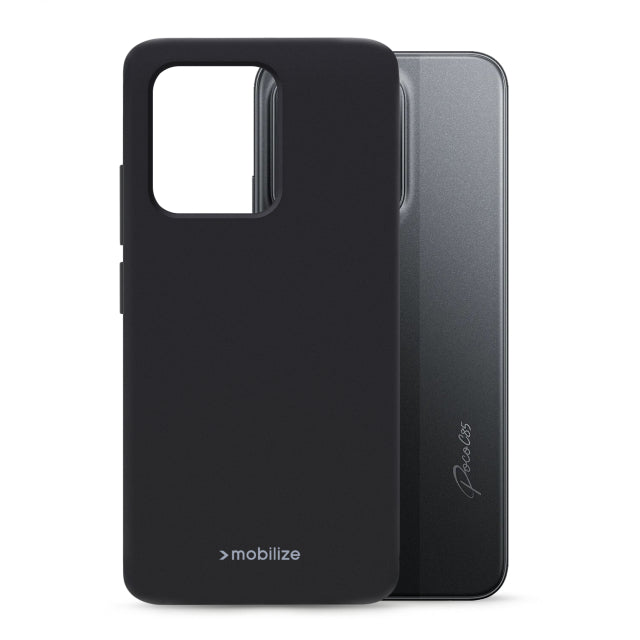 Mobilize Rubber Gelly Case Xiaomi POCO C85 Matt Schwarz