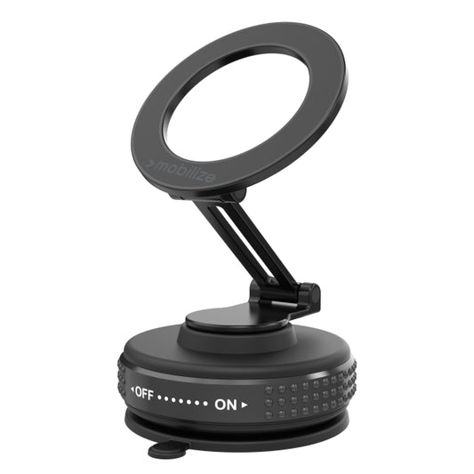 Support Téléphone Compatible MagSafe Mobilize - Rotatif et Pliable à 360° - Ventouse - Noir