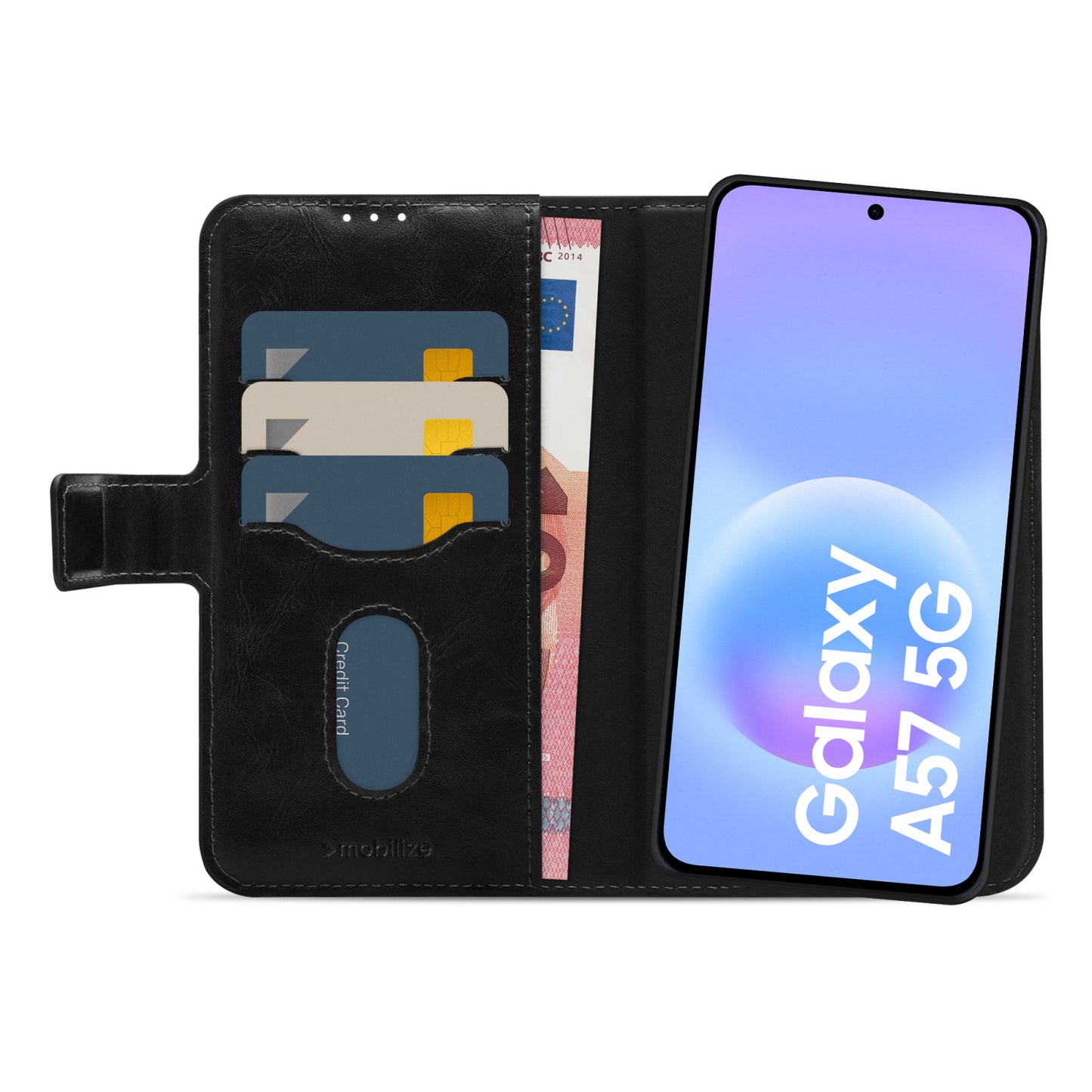 Mobilize 2in1 Magnet Gelly Wallet Case Samsung Galaxy A57 5G Black