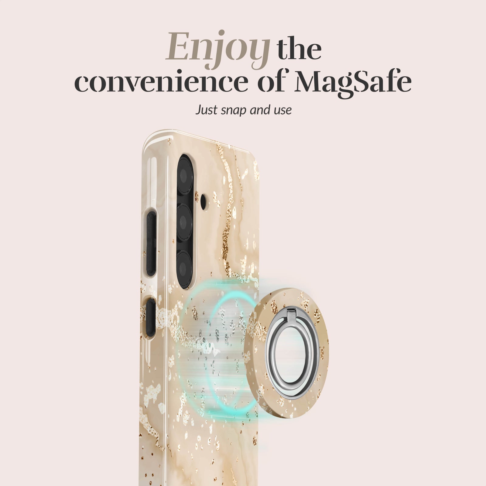 MIO Gold Marble Magsafe Compatible for Samsung A57 5G