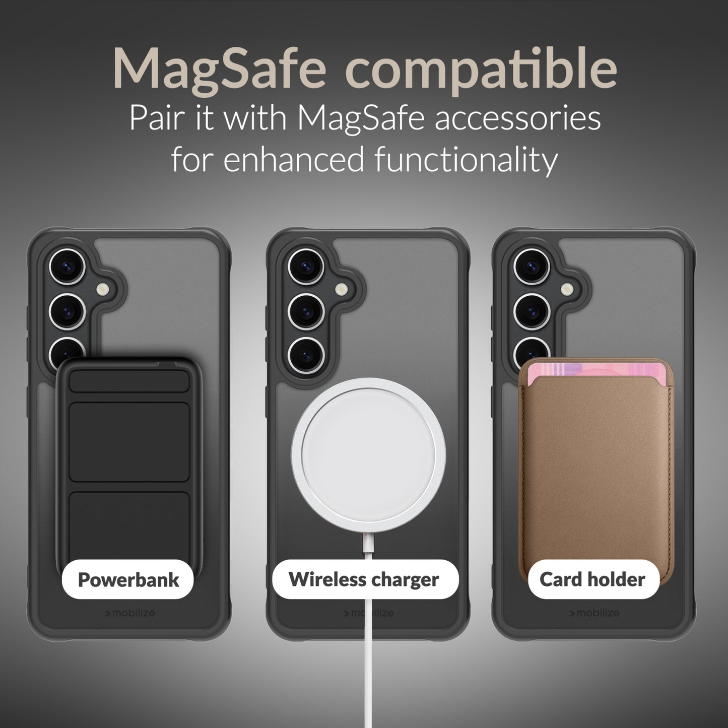 Mobilize MagSafe Compatible Hybrid Case Samsung Galaxy A27 5G Black
