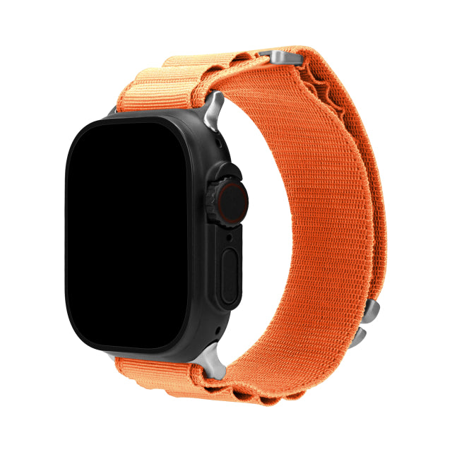 Mobilize Nylon Watch Band - Alpine - Titanium Connector - for Apple 38/40/41mm - Orange