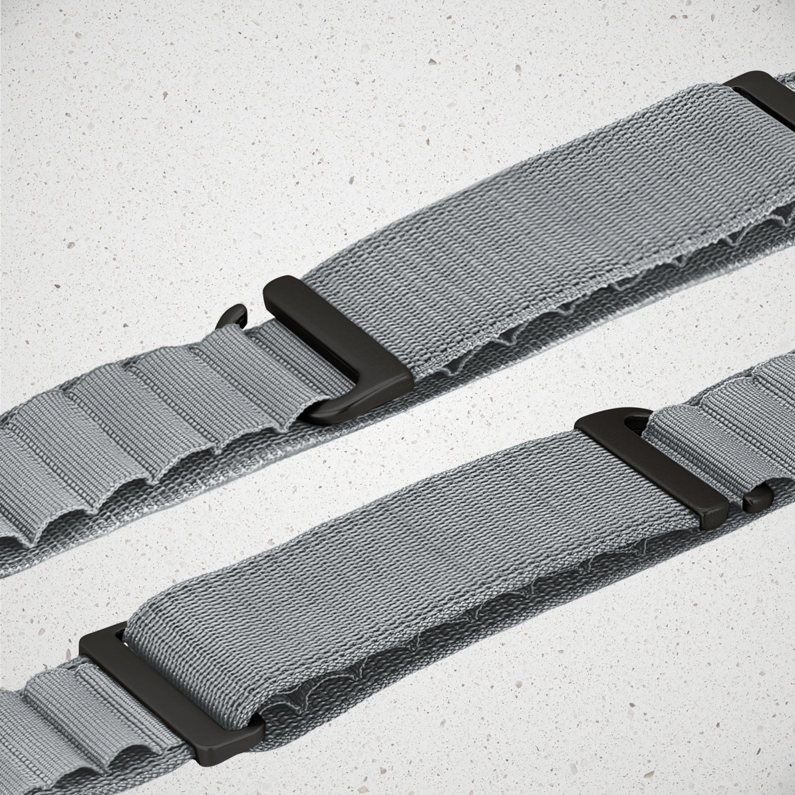 Mobilize Nylon Watch Band - Alpine - Black Connector - for Apple 38/40/41mm - Light Grey