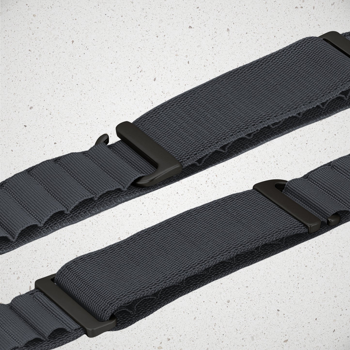 Mobilize Nylon Watch Band - Alpine - Black Connector - for Apple 42/44/45/49mm - Dark Grey