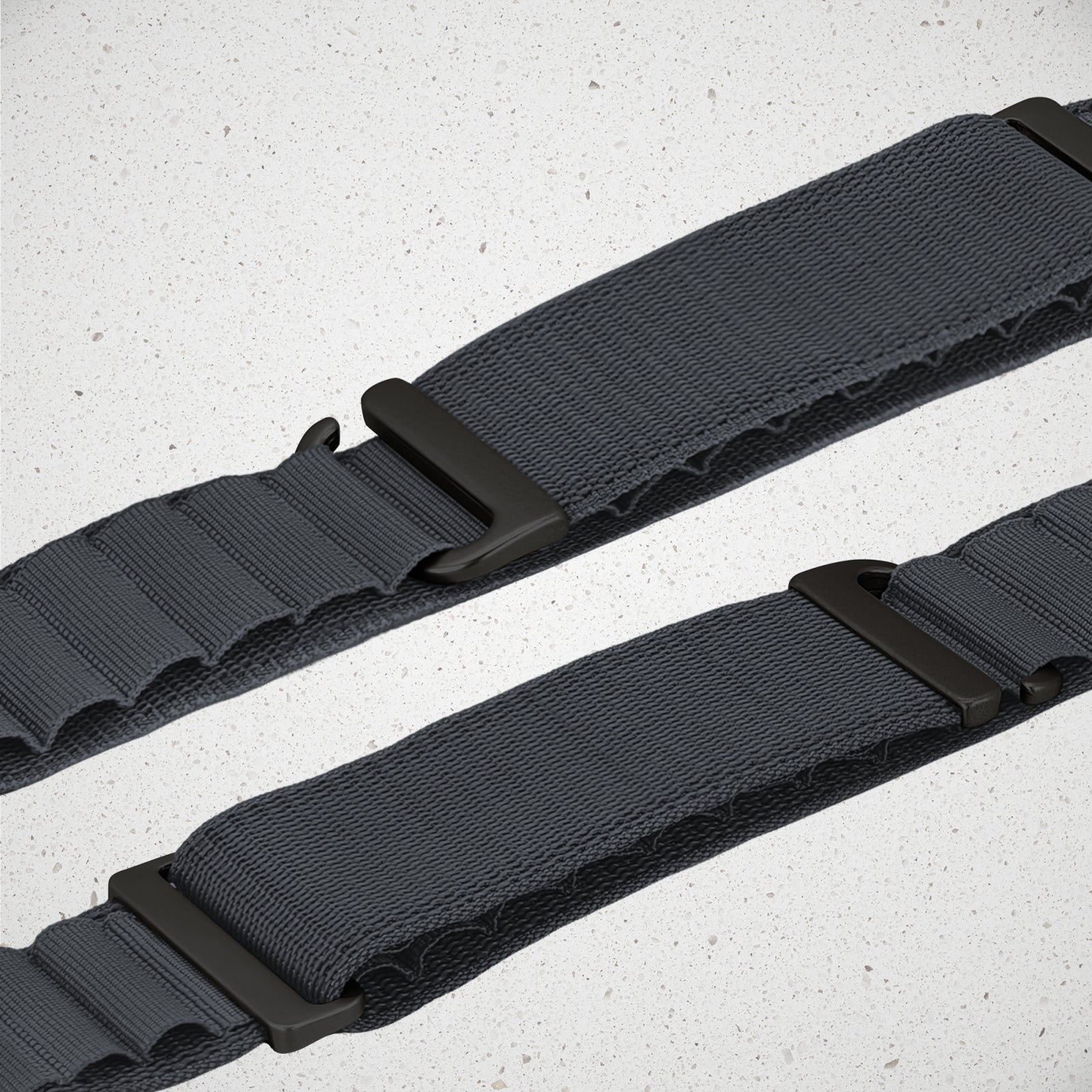 Mobilize Nylon Watch Band - Alpine - Black Connector - for Apple 42/44/45/49mm - Dark Grey