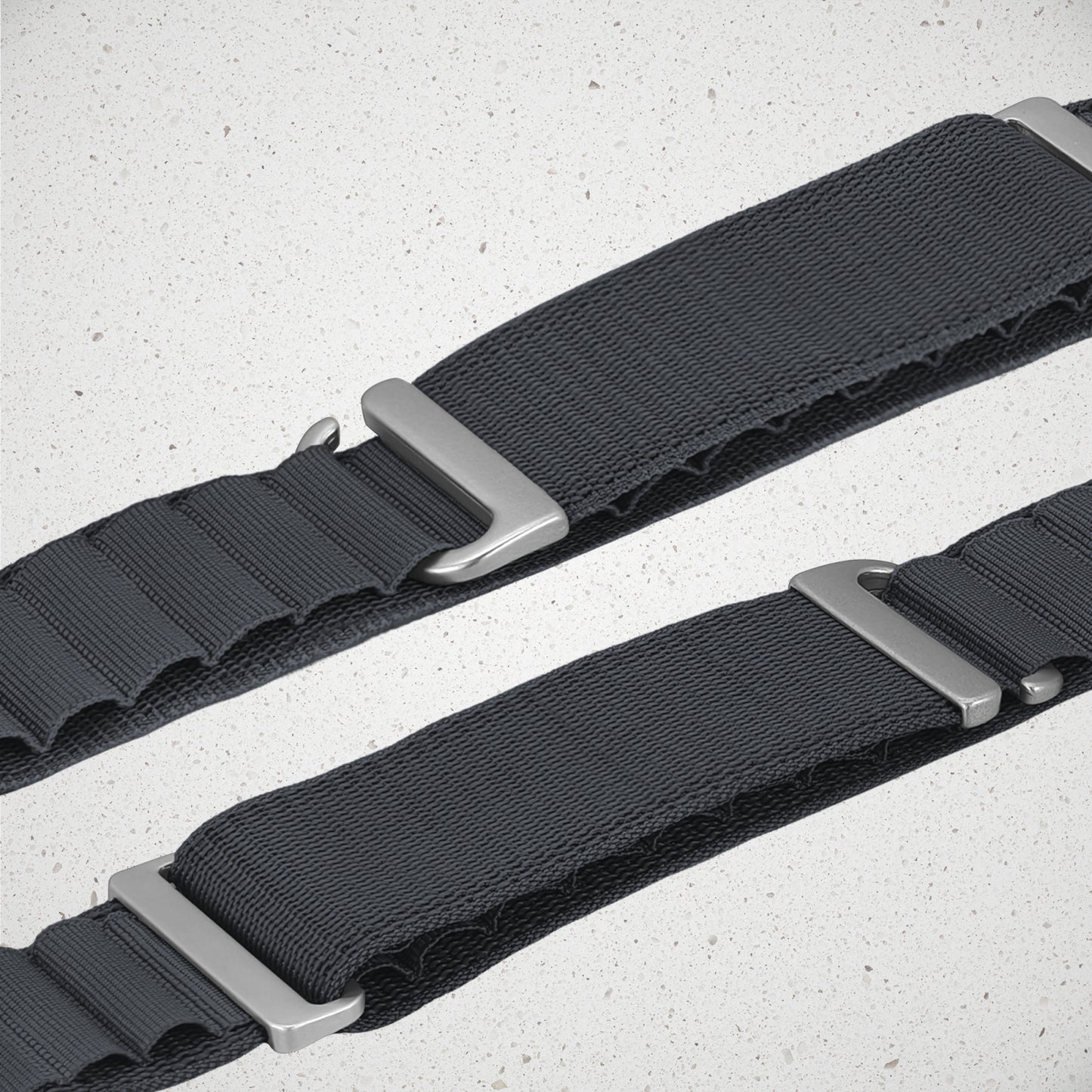 Mobilize Nylon Watch Band - Alpine - Titanium Connector - for Apple 38/40/41mm - Dark Grey