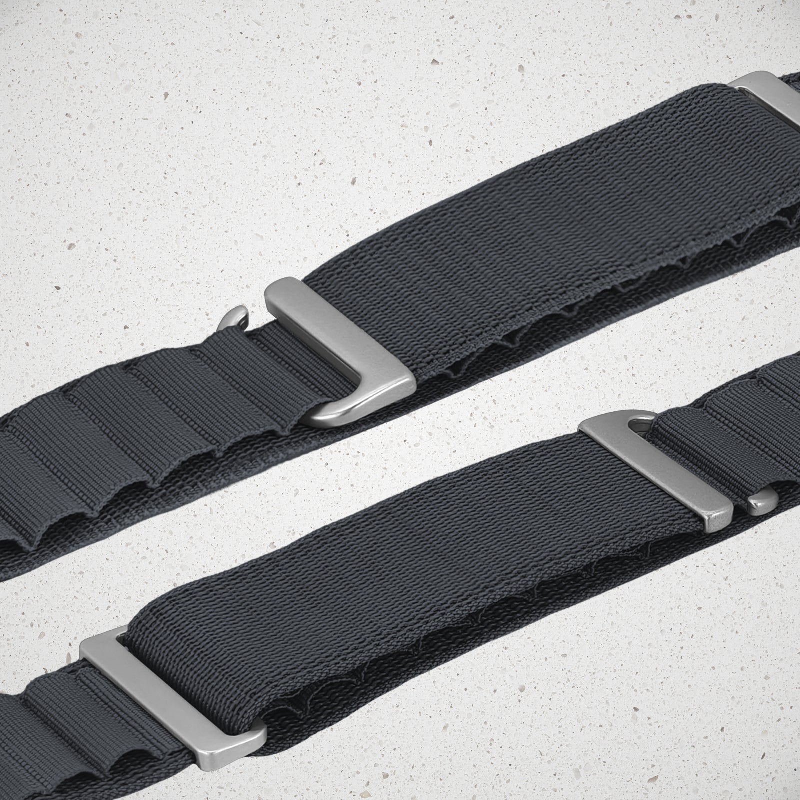 Mobilize Nylon Watch Band - Alpine - Titanium Connector - for Apple 38/40/41mm - Dark Grey