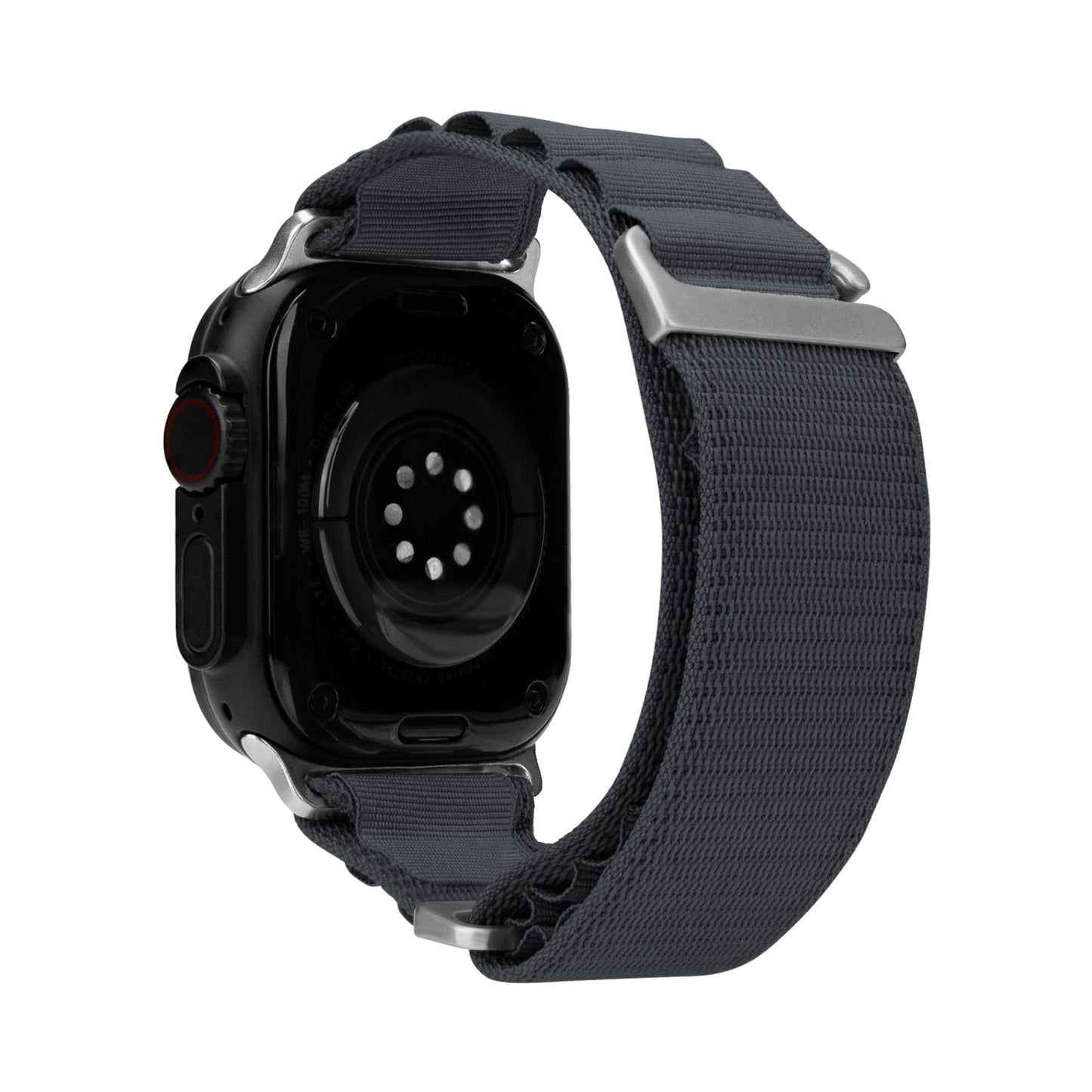 Mobilize Nylon Watch Band - Alpine - Titanium Connector - for Apple 42/44/45/49mm - Dark Grey
