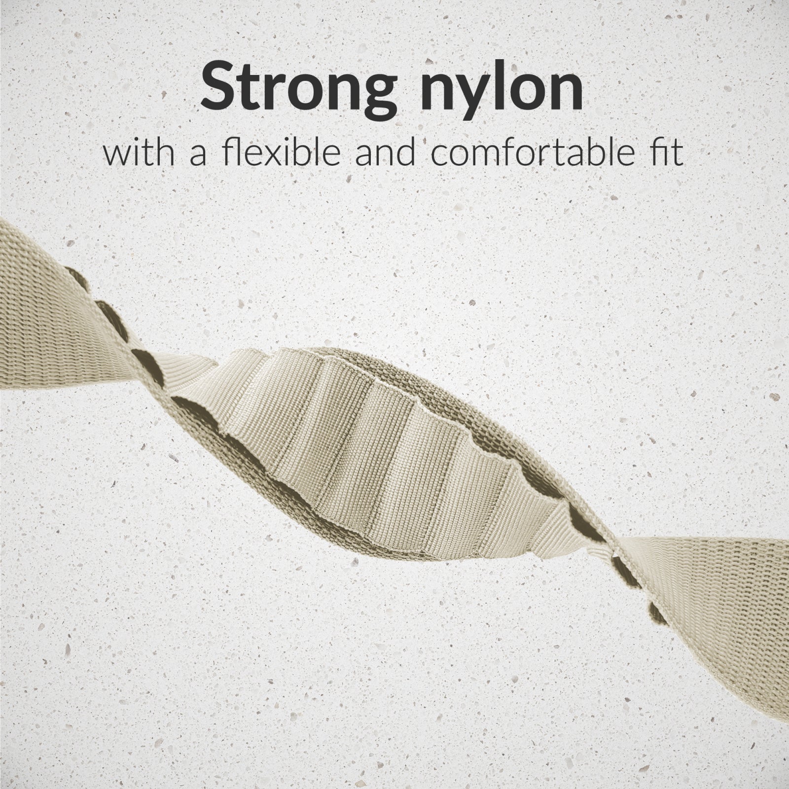 Mobilize Nylon Watch Band - Alpine - Titanium Connector - for Apple 42/44/45/49mm - Starlight