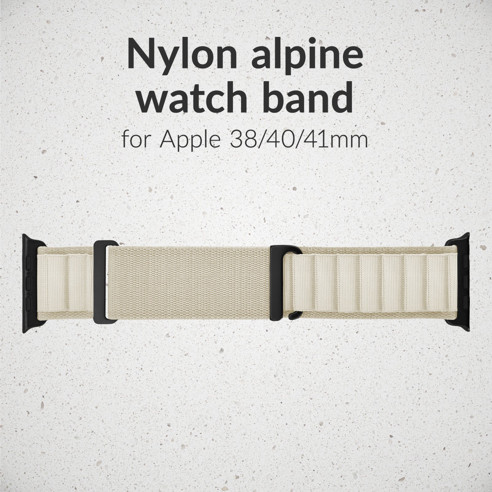 Mobilize Nylon Watch Band - Alpine - Black Connector - for Apple 38/40/41mm - Starlight
