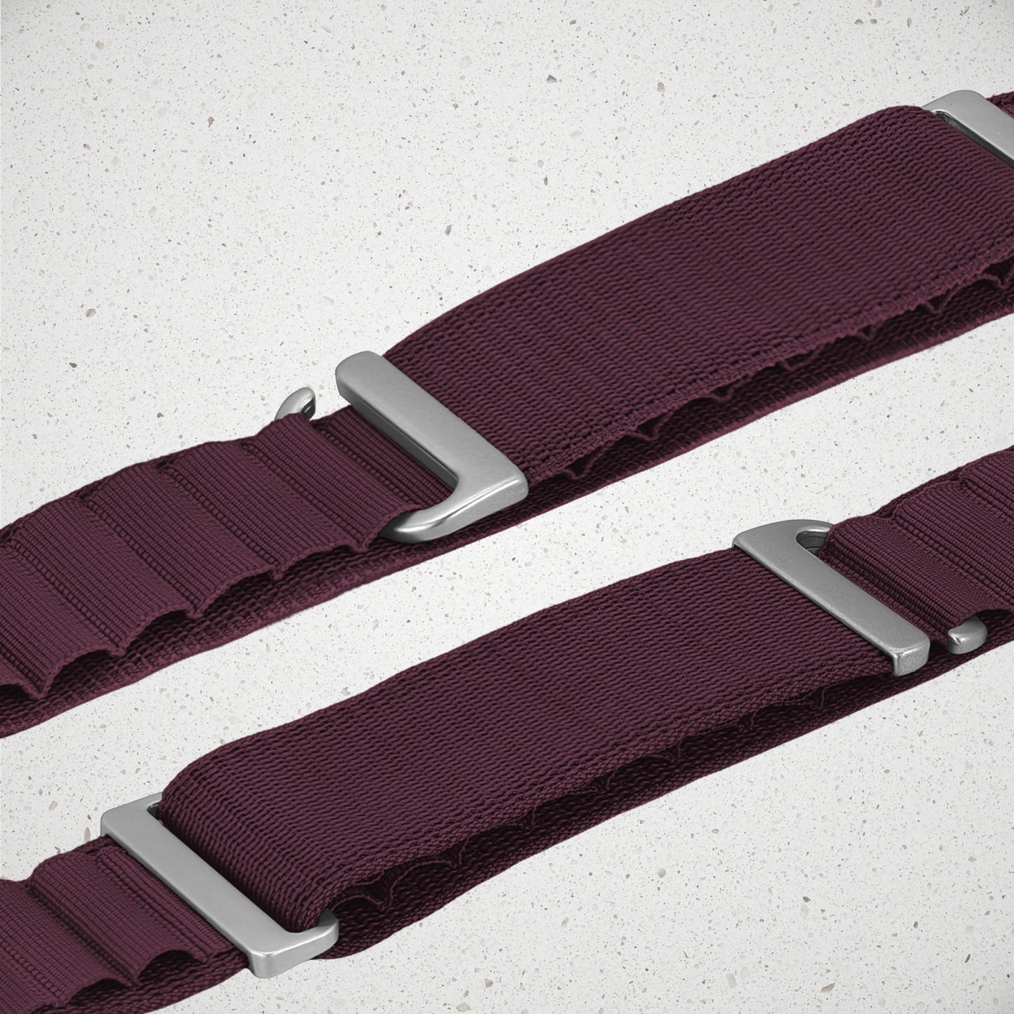 Mobilize Nylon Watch Band - Alpine - Titanium Connector - for Apple 42/44/45/49mm - Bordeaux
