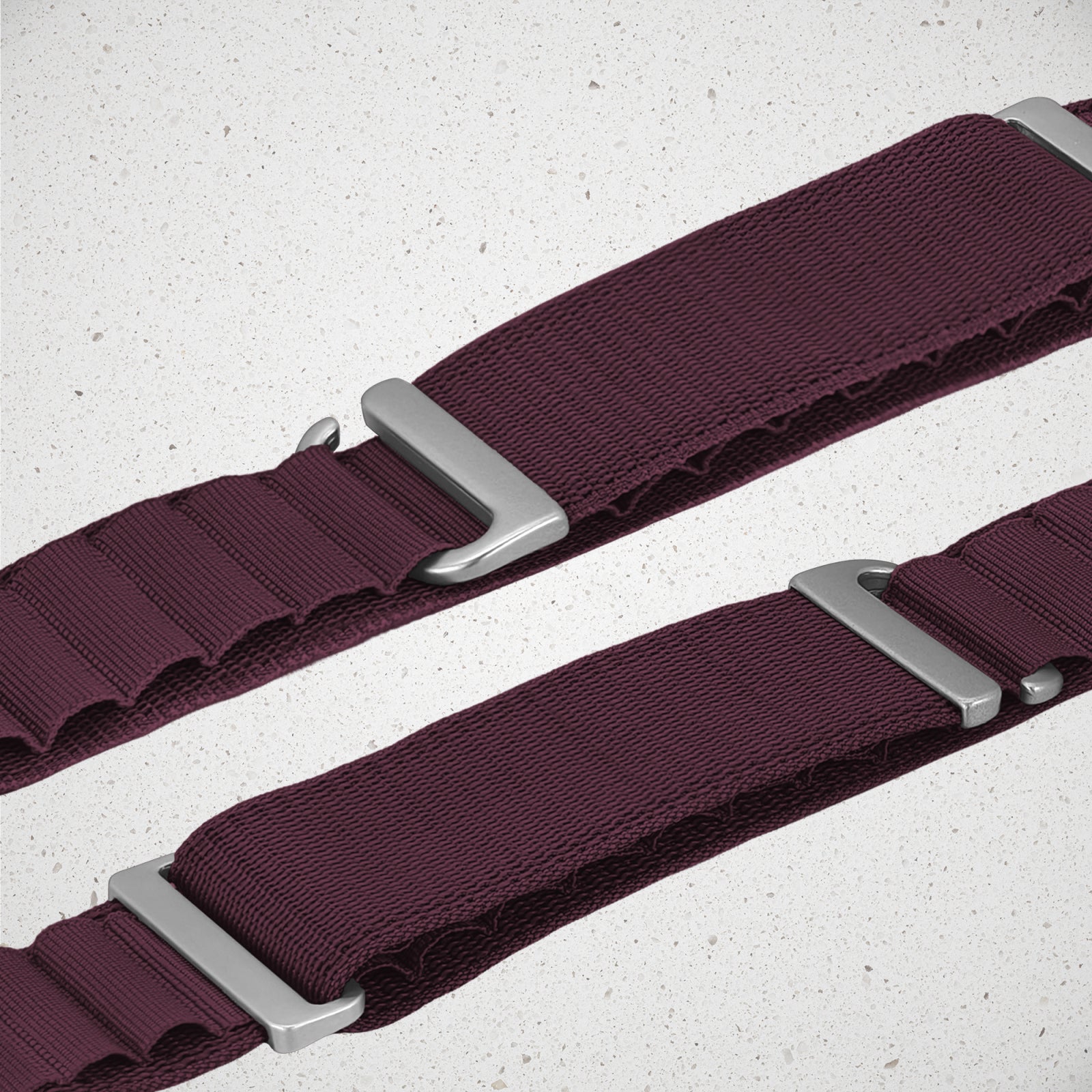 Mobilize Nylon Watch Band - Alpine - Titanium Connector - for Apple 42/44/45/49mm - Bordeaux